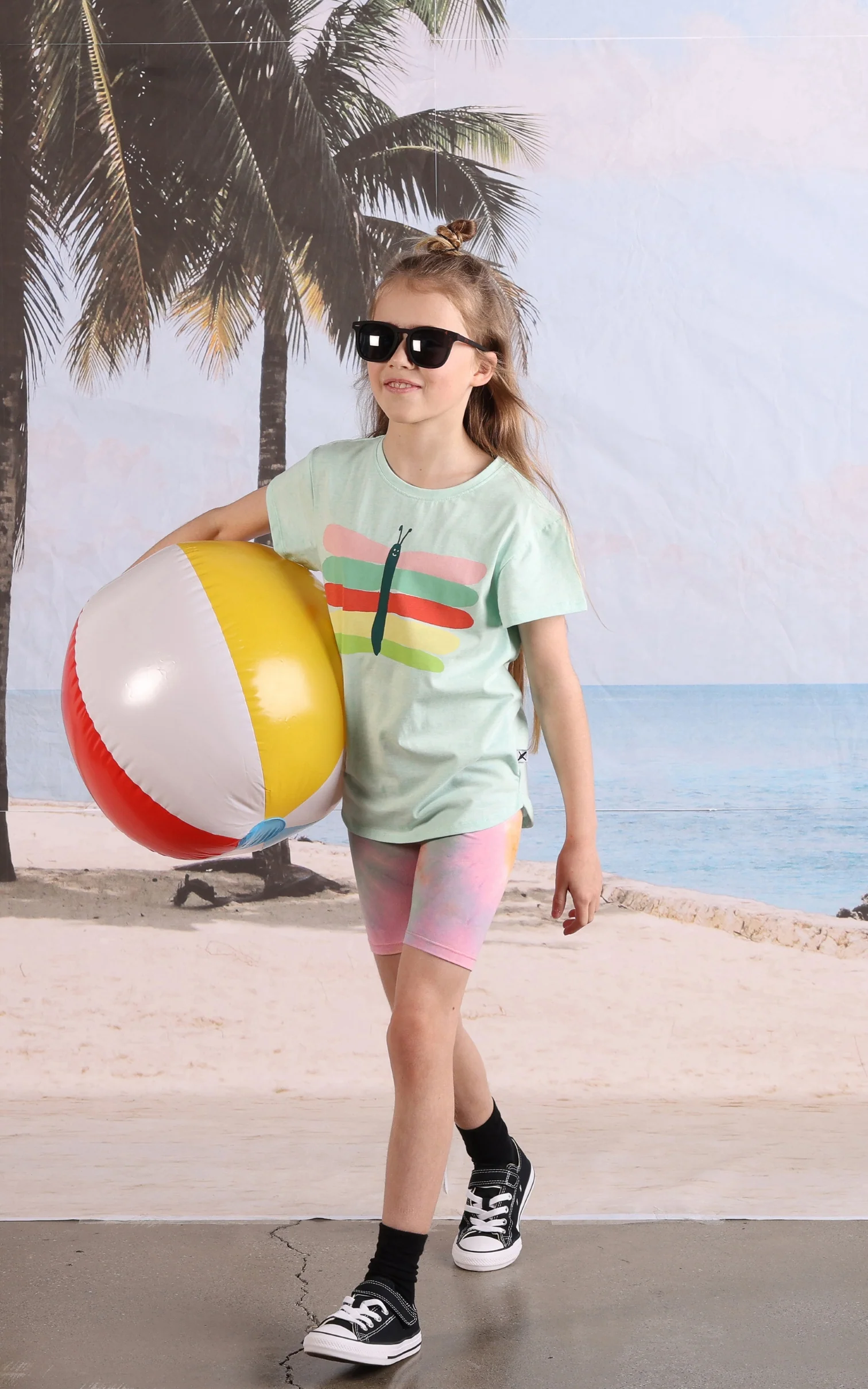 Minti Pastel Butterfly Tee - Mint Marle - Image 2