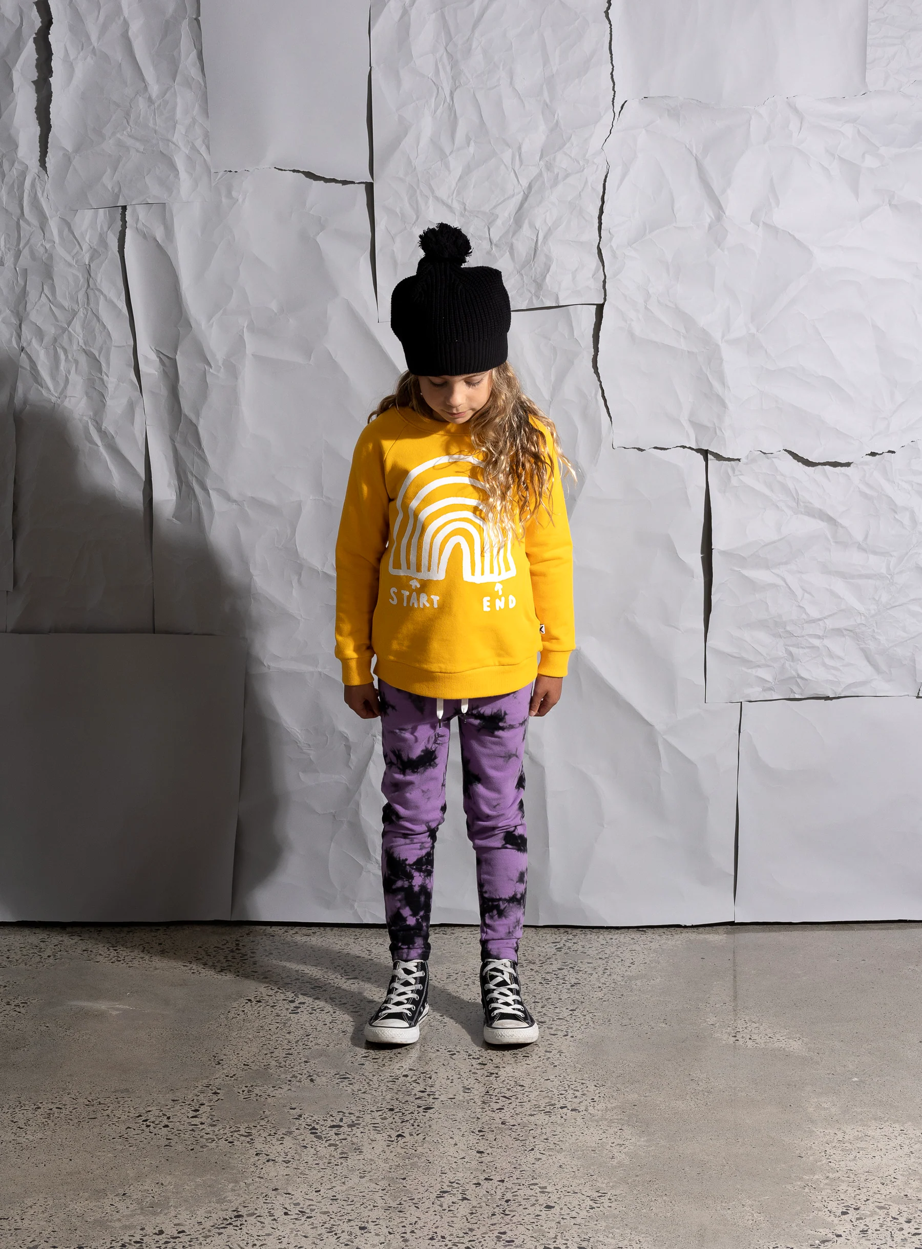 Minti Rainbow Diagram Furry Crew - Mustard - Image 5
