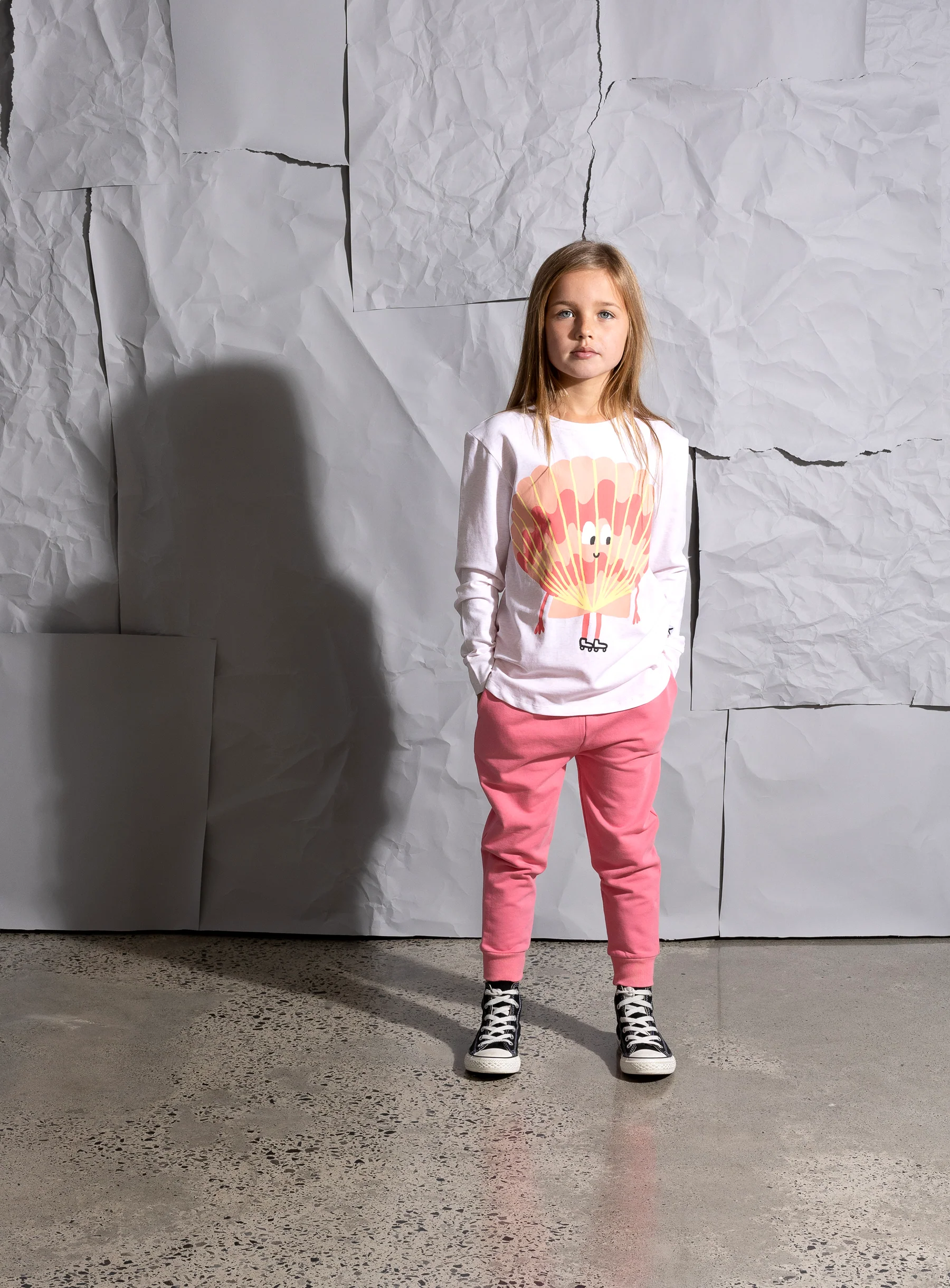 Minti Shell Skater Tee - Oatmeal Marle - Image 3