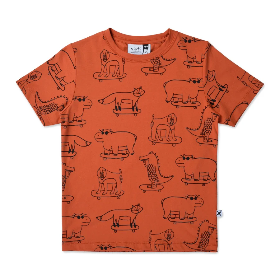 Minti Skate Gang Tee - Rust