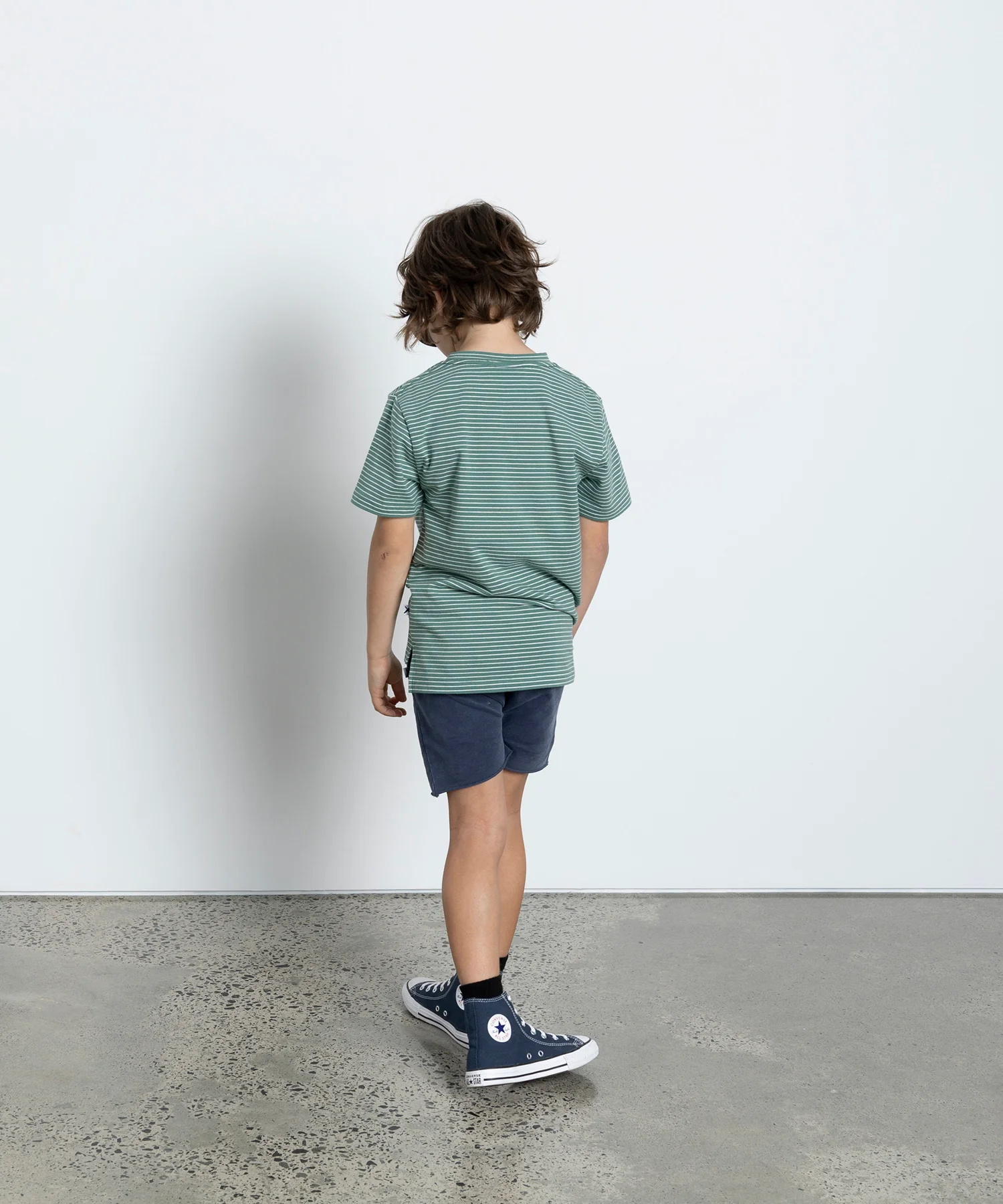 Minti Skate Gang Tee - Sage Stripe - Image 3