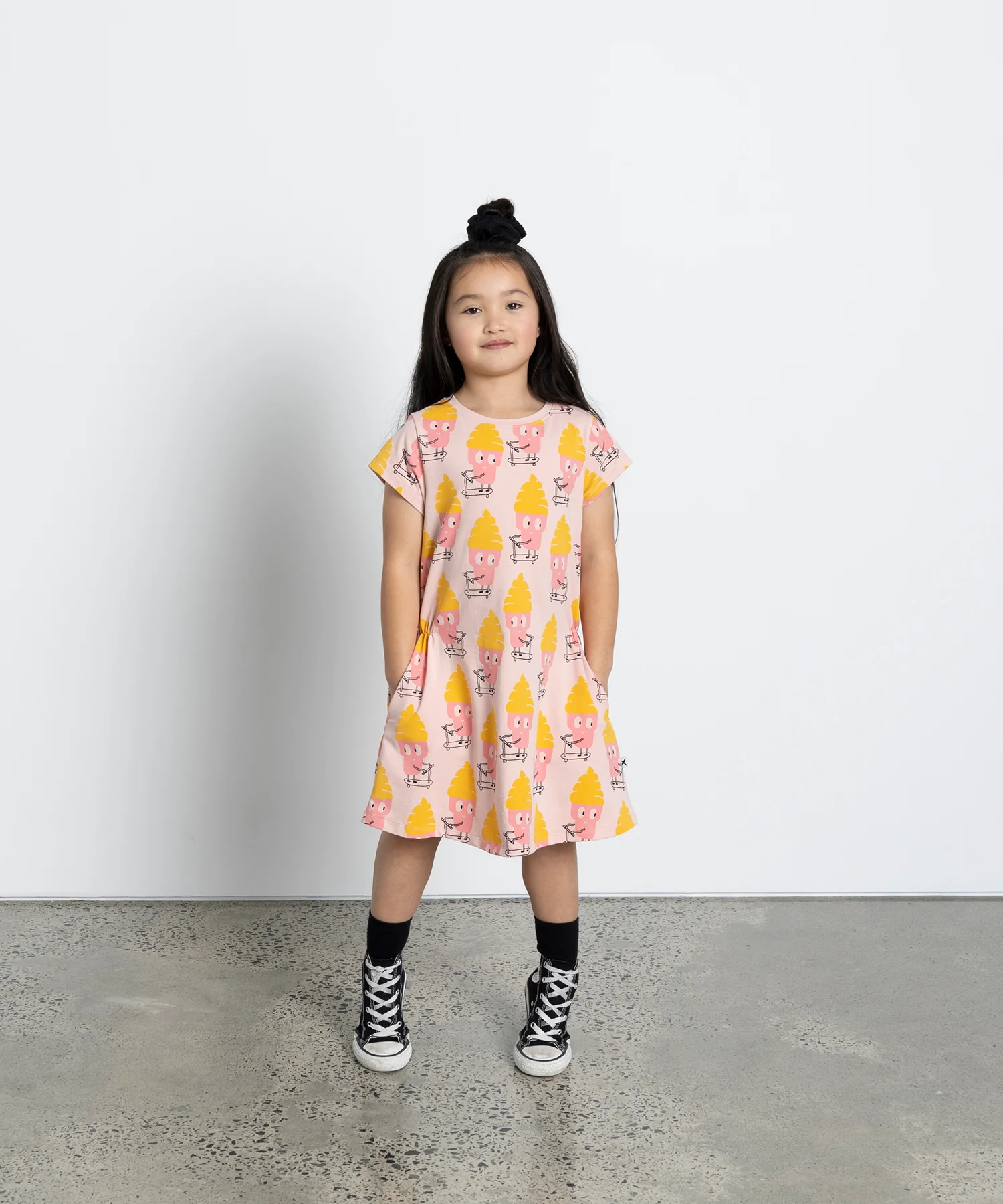Minti Skating Snowcones Dress - Muted Pink - Image 2