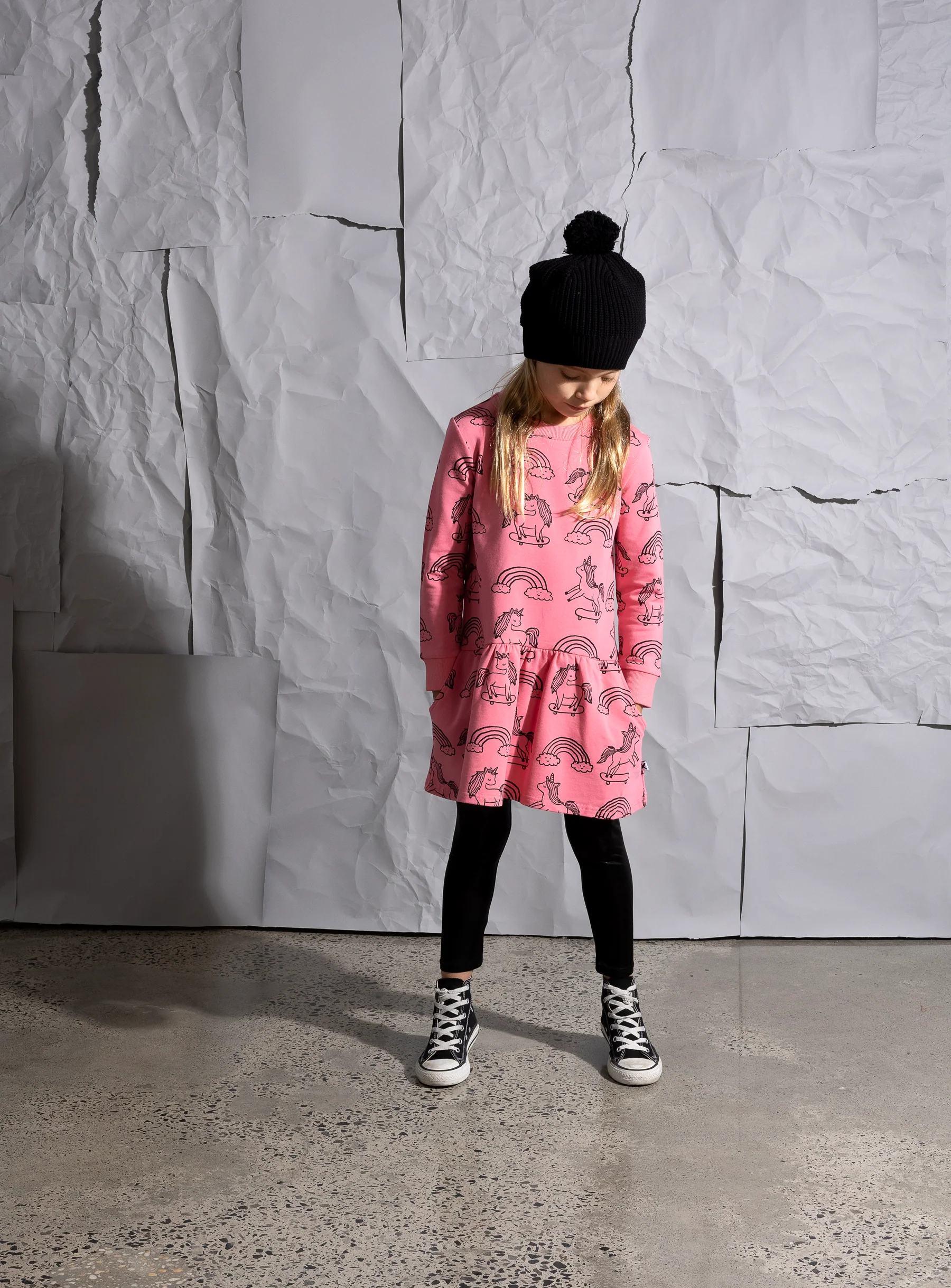 Minti Skating Unicorns Dress - Candy - Image 2