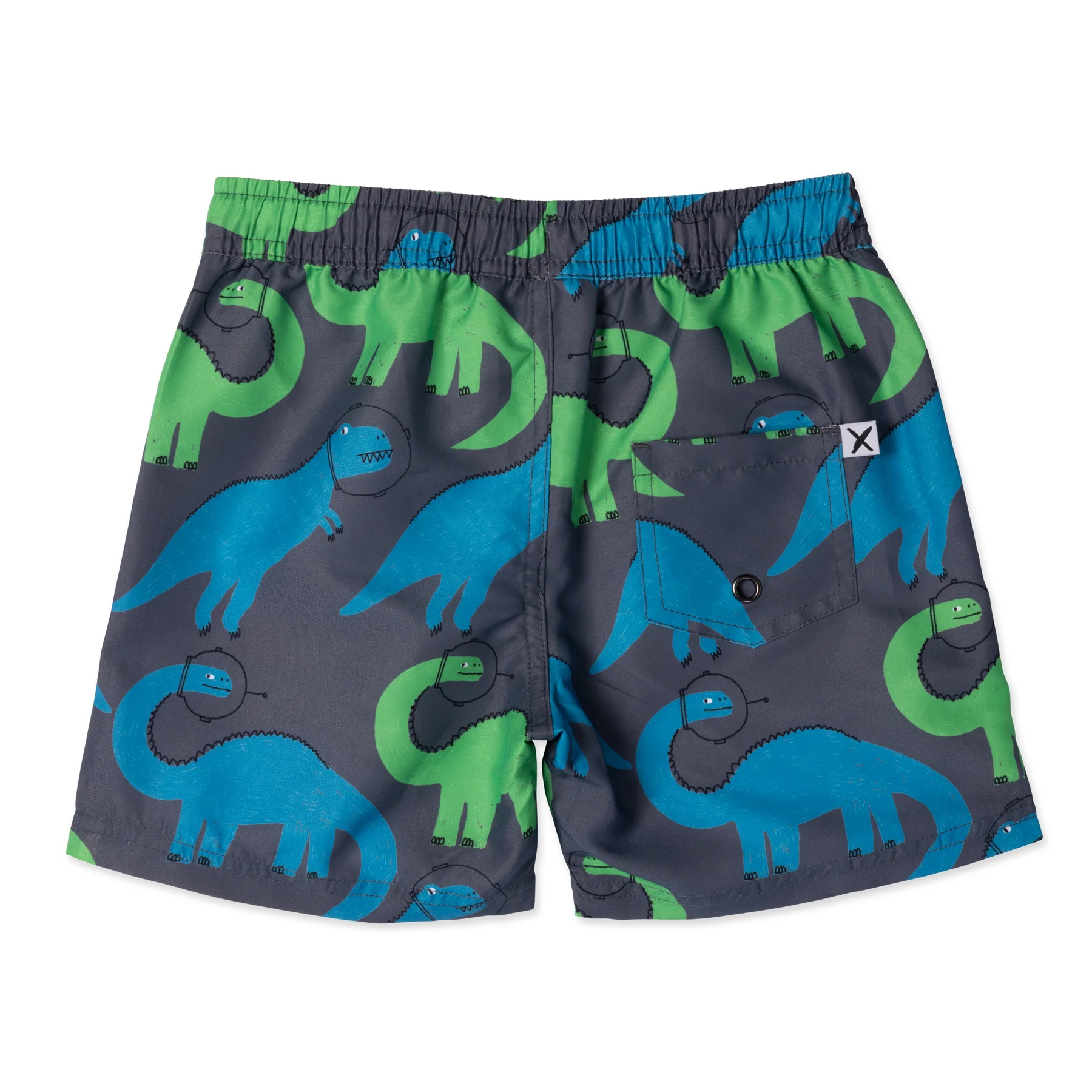 Minti Space Dinos Boardies - Dark Grey - Image 3