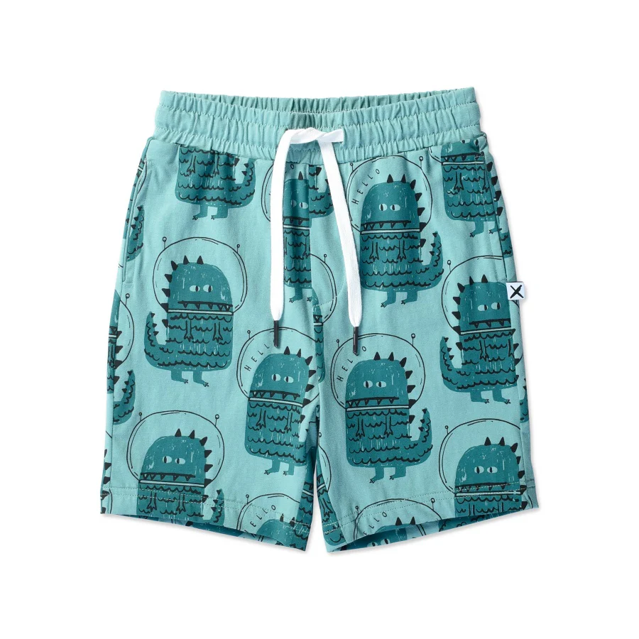 Minti Space Monsters Short - Emerald