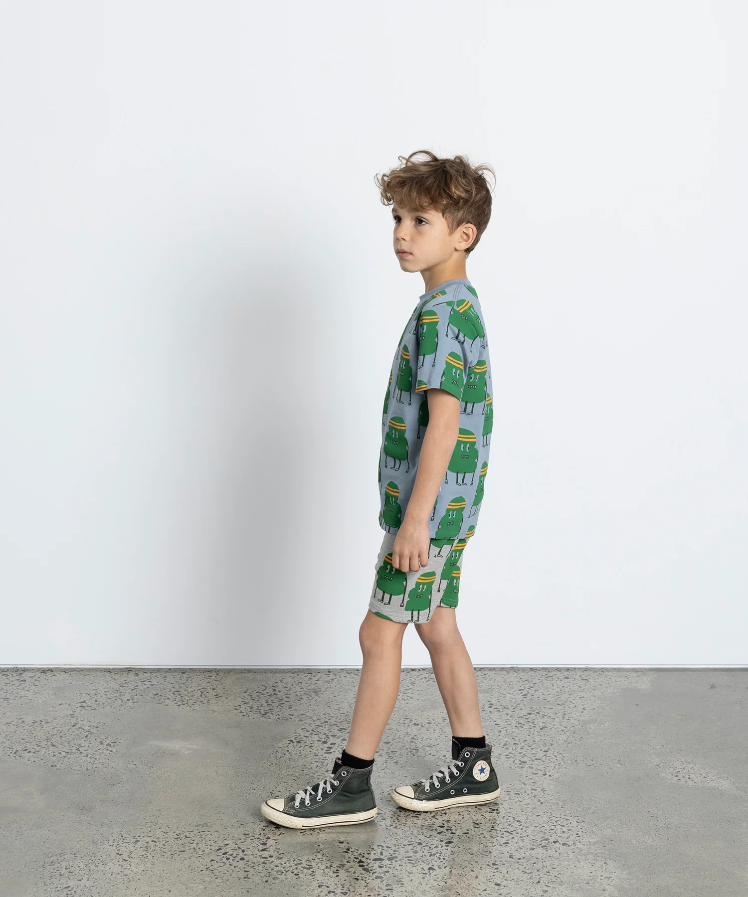 Minti Sporty Blob Short - Grey Marle - Image 2