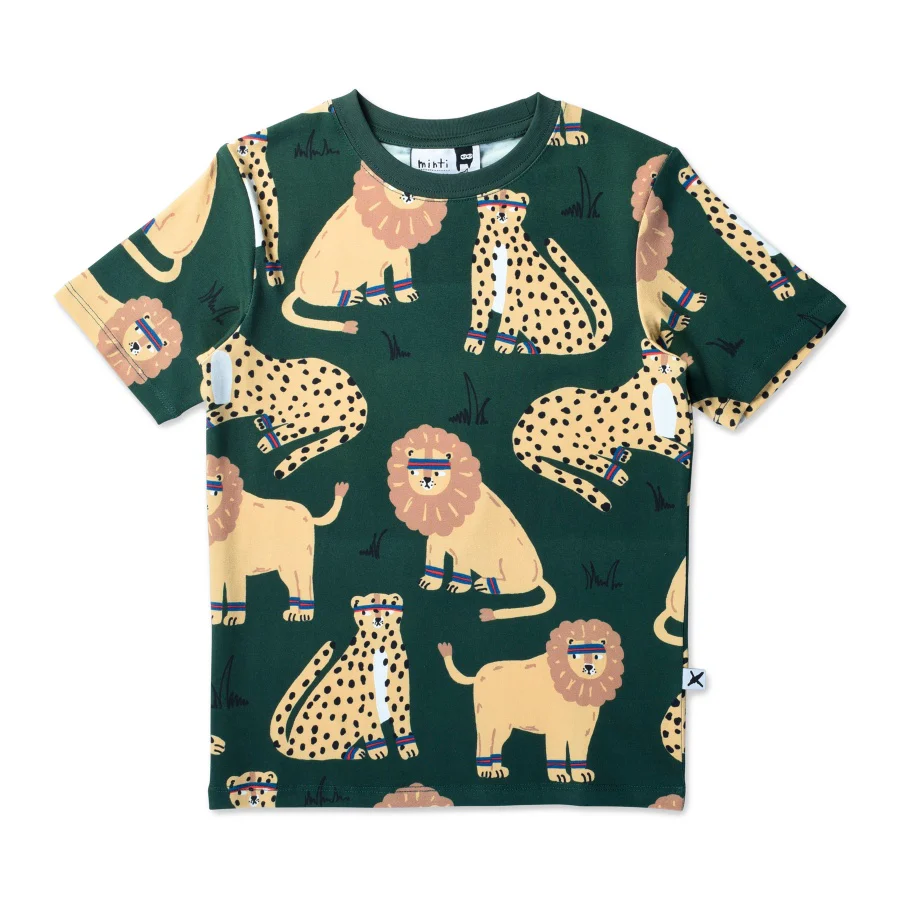 Minti Sporty Cubs Tee - Dark Green