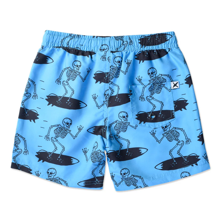 Minti Surfing Skeletons Boardies - Aqua - Image 3