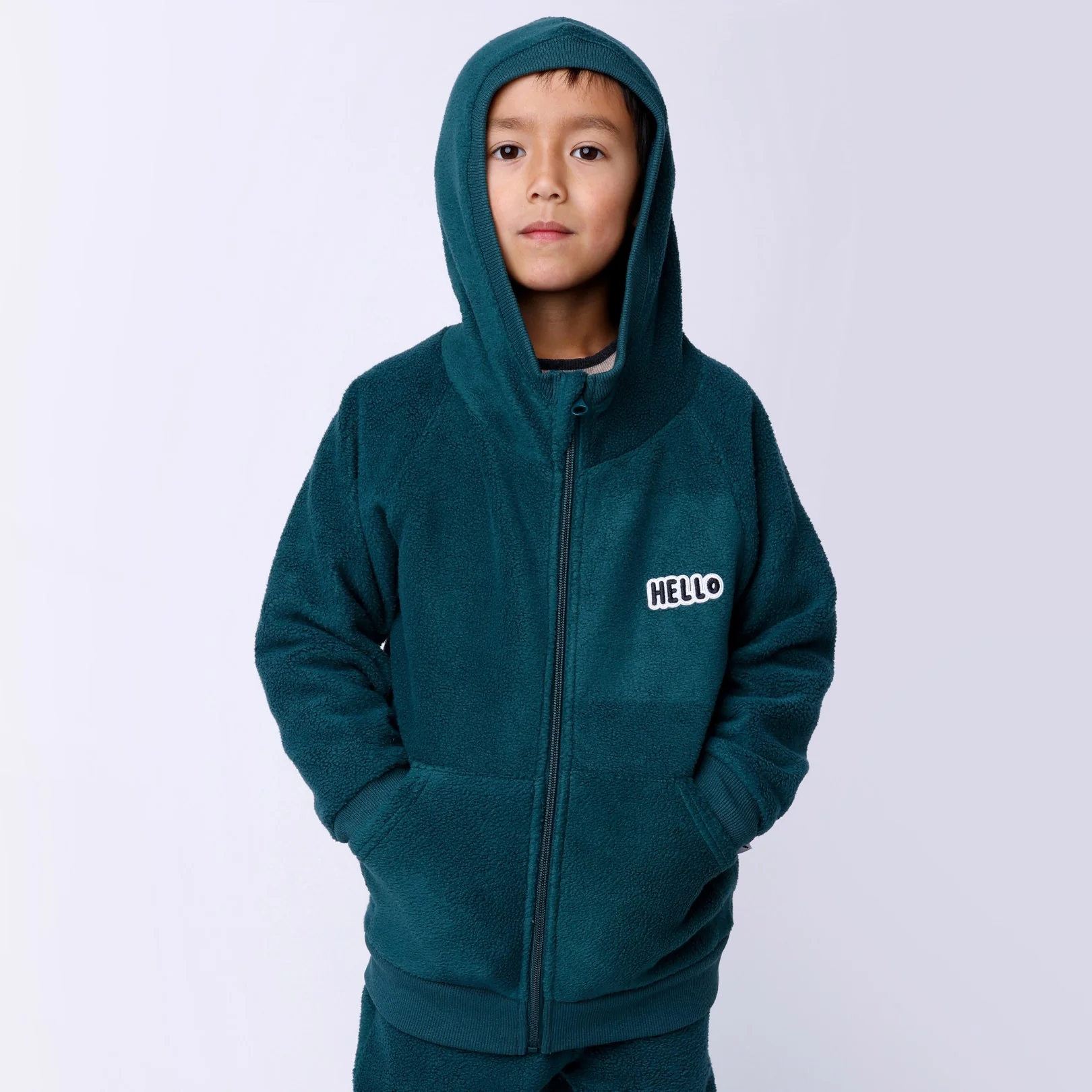 Teddy Zip Up - Forest - Image 2
