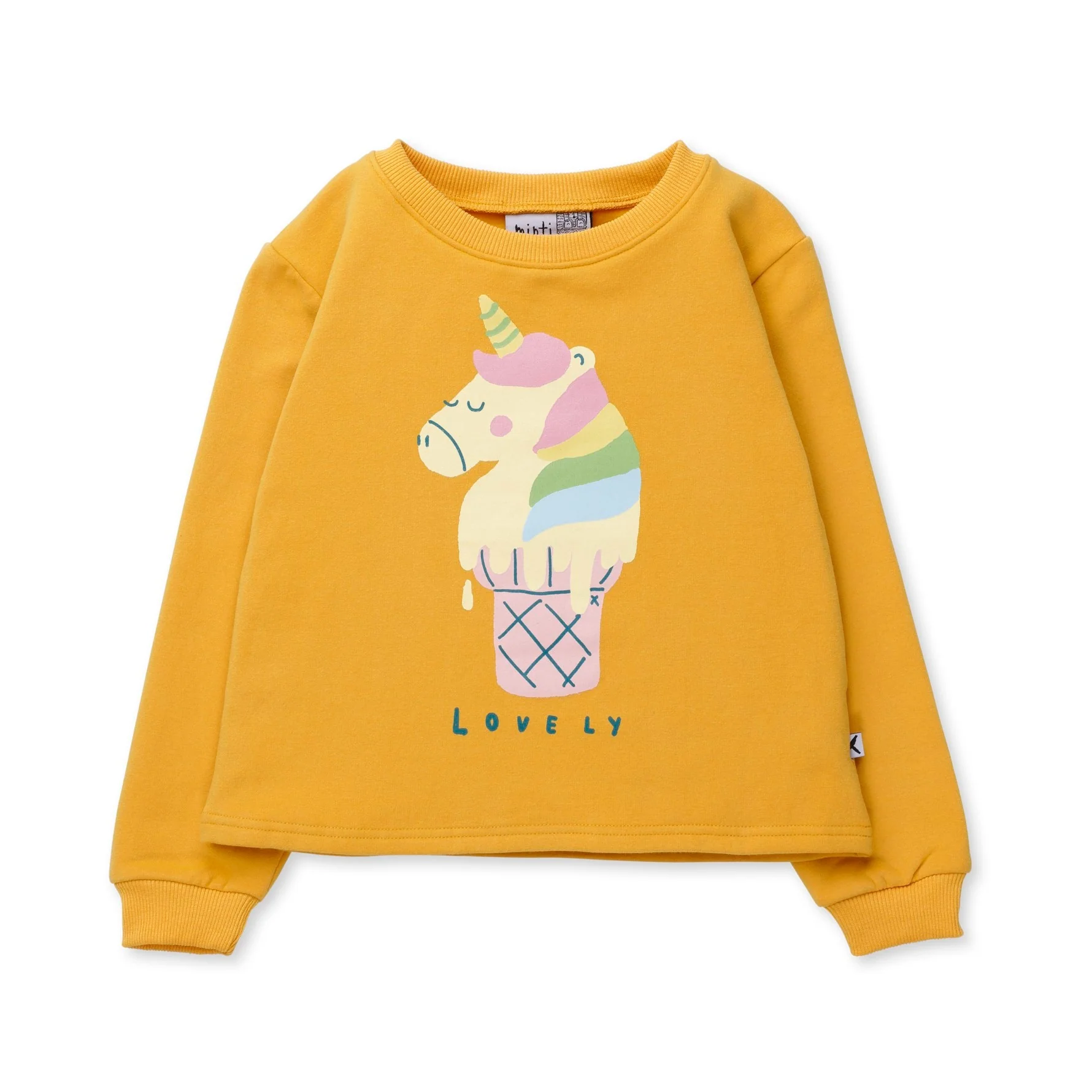 Unicorn Icecream Furry Crew - Mustard