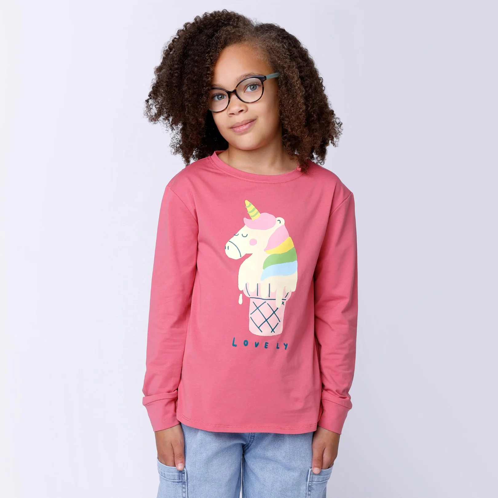 Unicorn Icecream Tee - Rose - Image 2