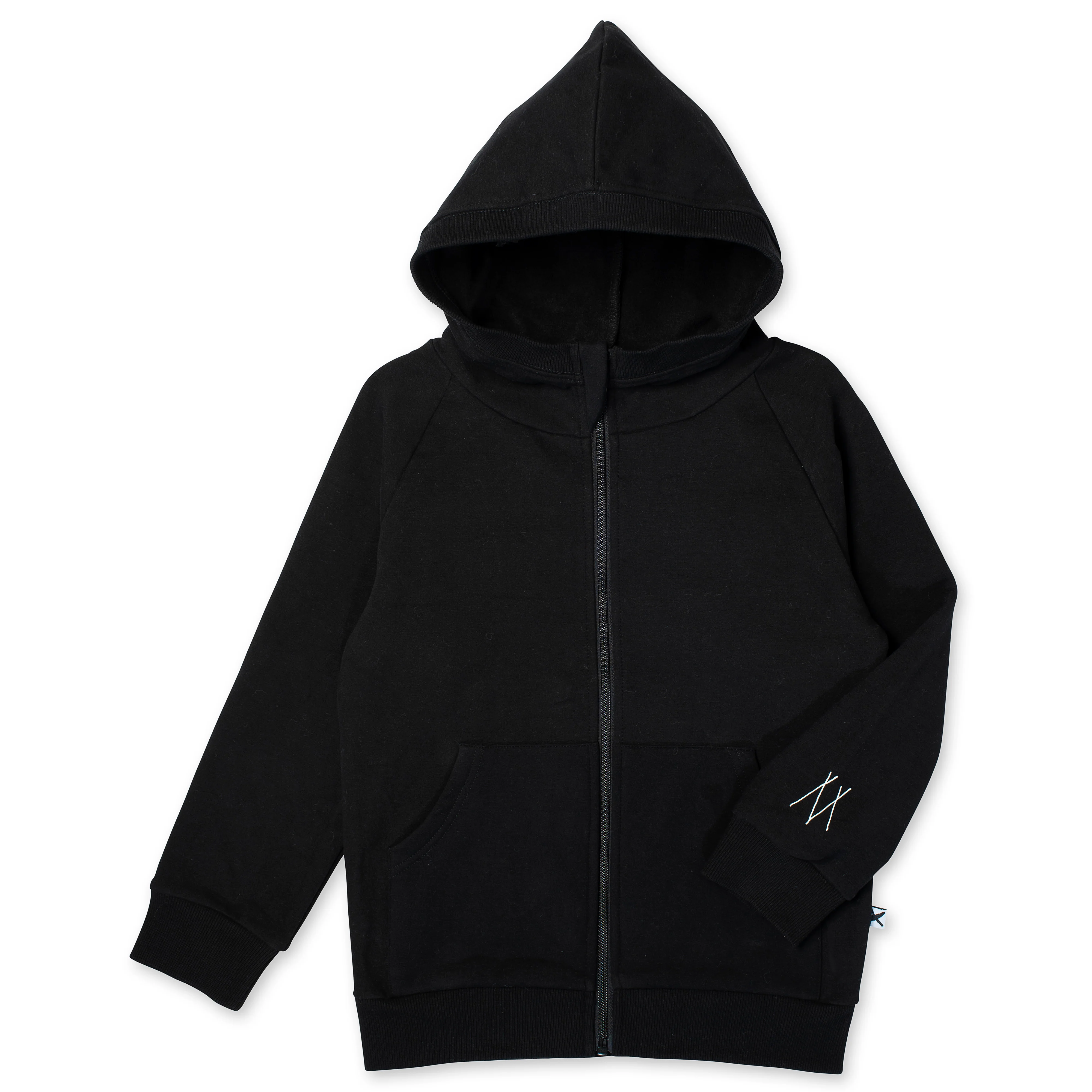 Minti Warm Dogs Furry Zip Up - Black/Grey Marle - Image 3