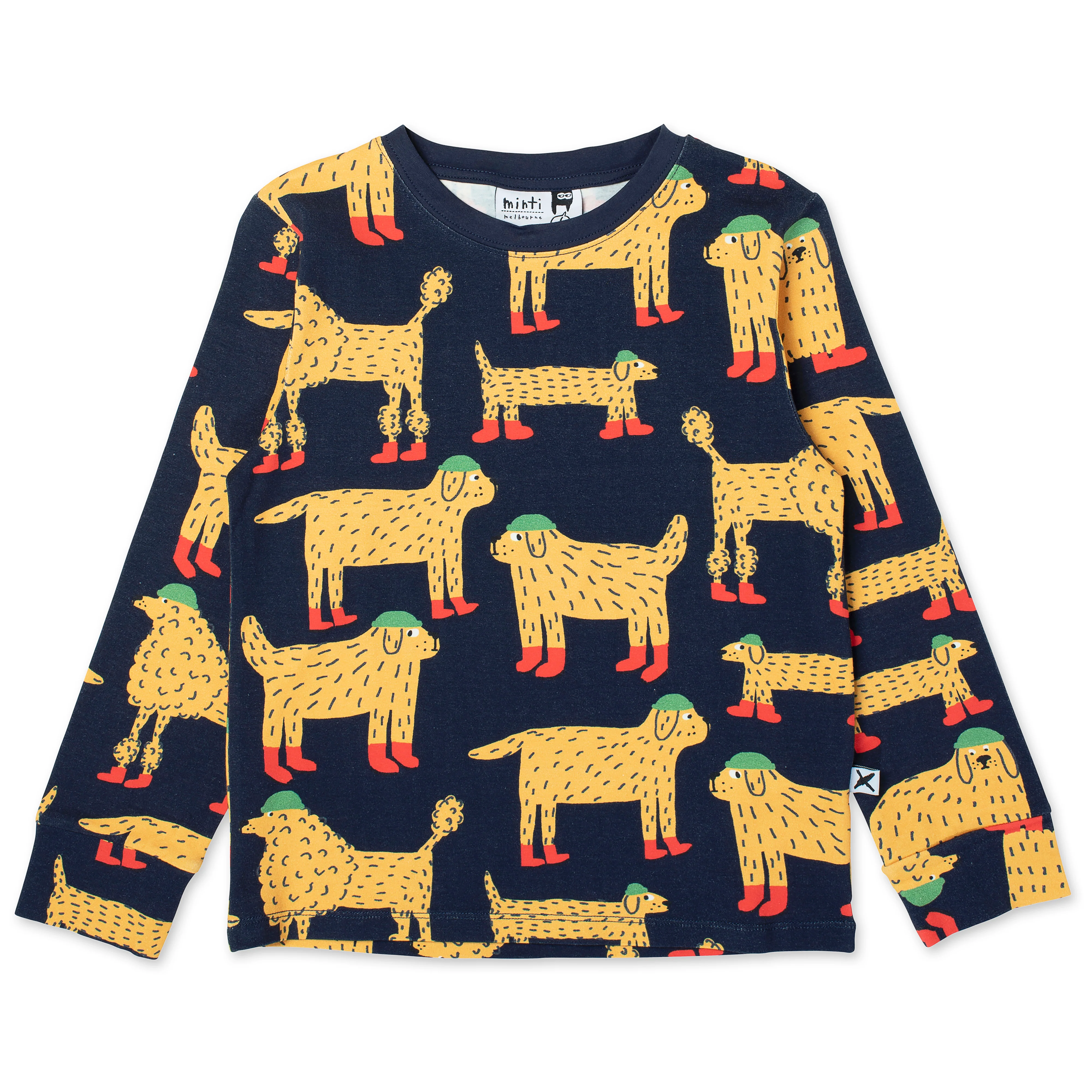 Minti Warm Dogs Tee - Midnight
