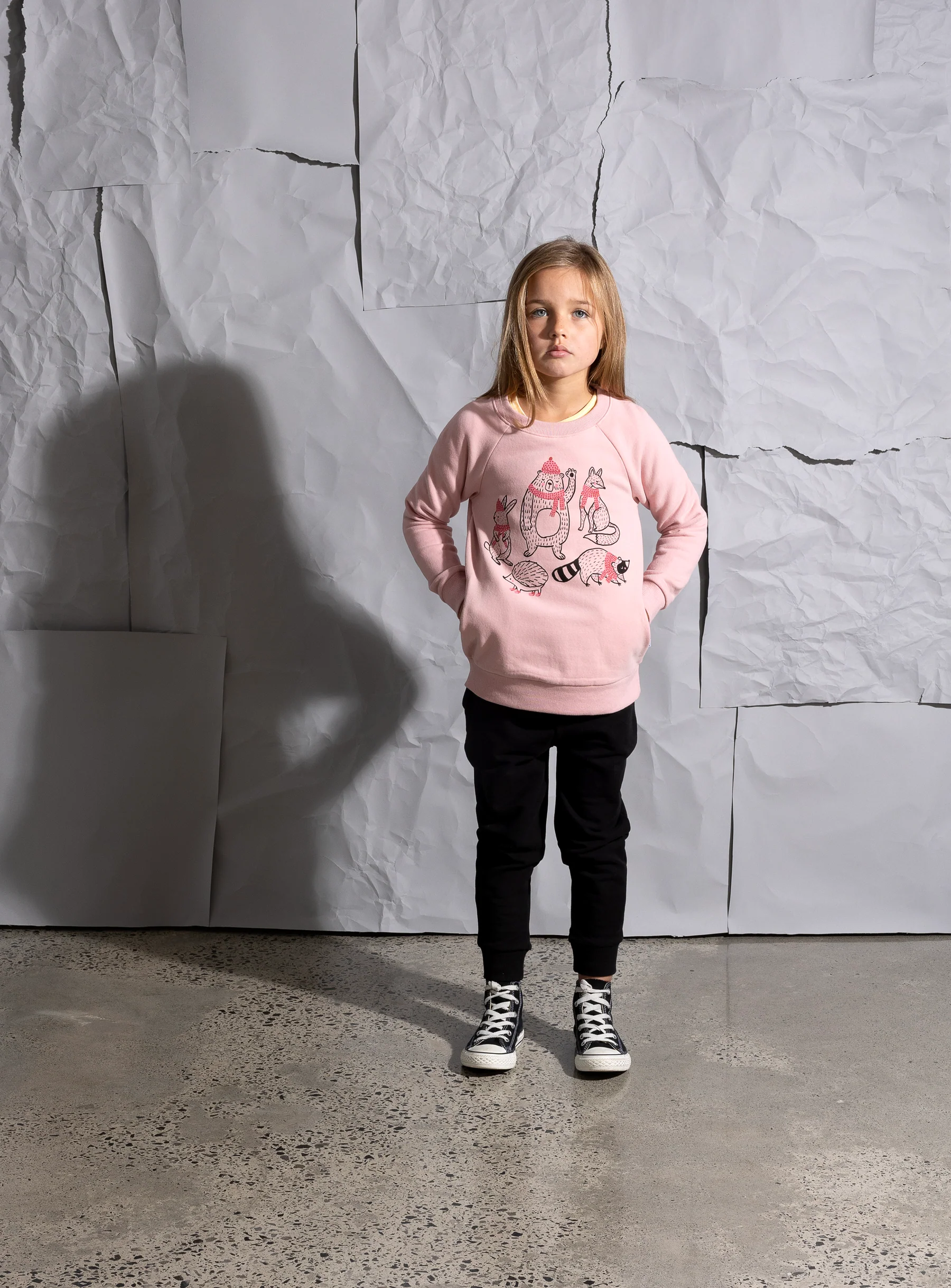 Minti Warm Forest Friends Furry Crew - Muted Pink - Image 6