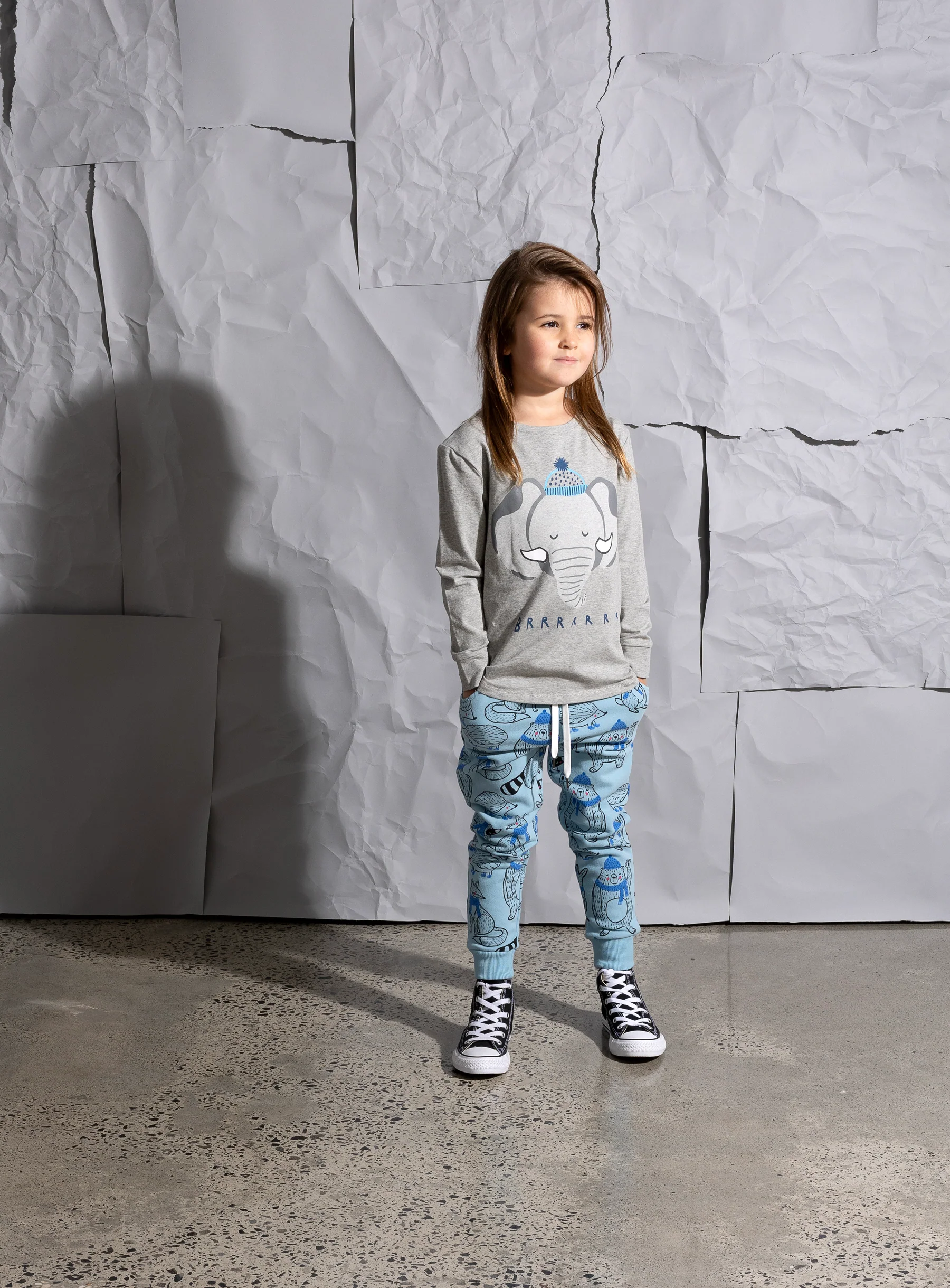 Minti Warm Forest Friends Furry Trackies - Aqua - Image 5