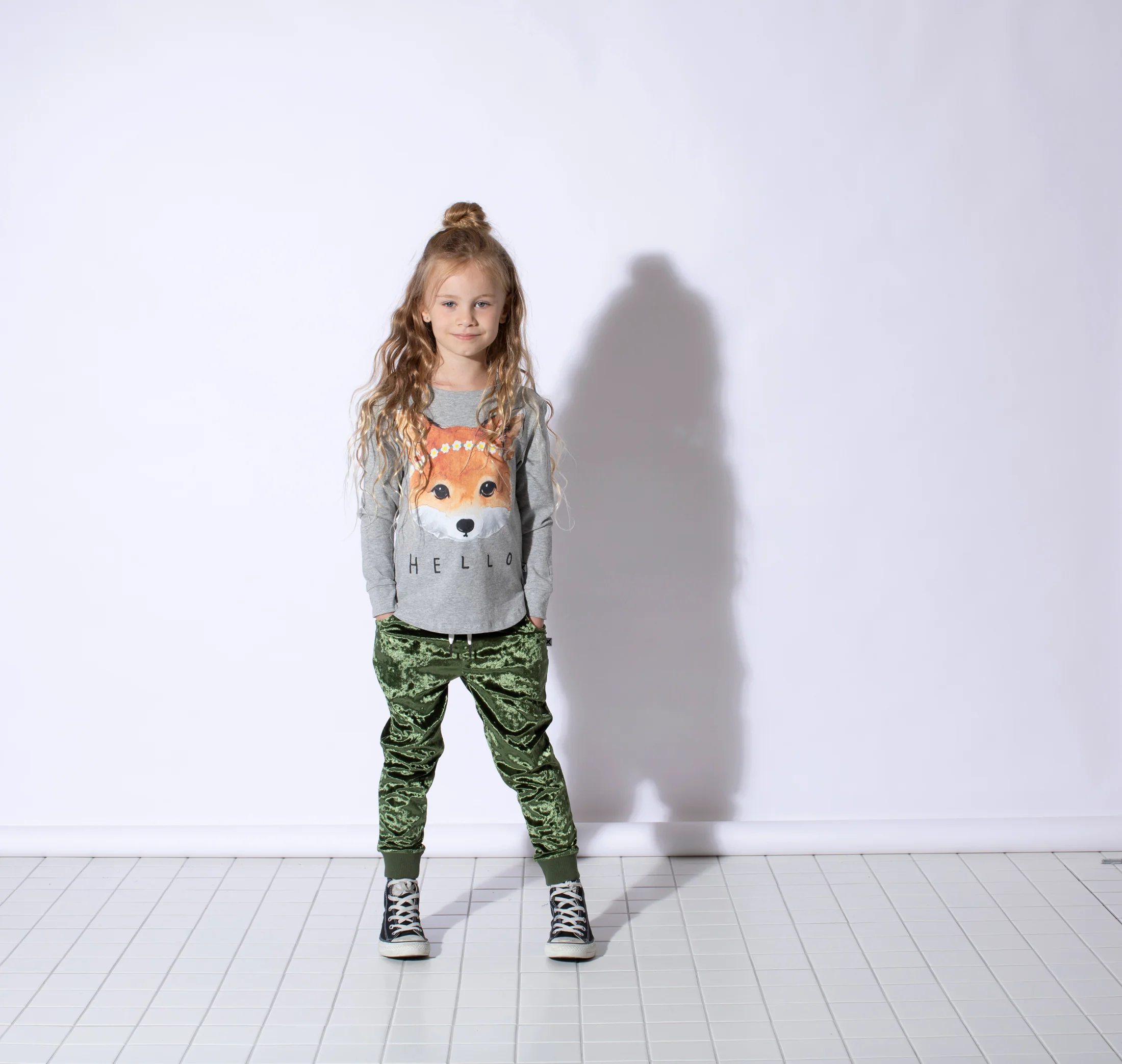 Minti Velvet Trackies - Olive - Image 4
