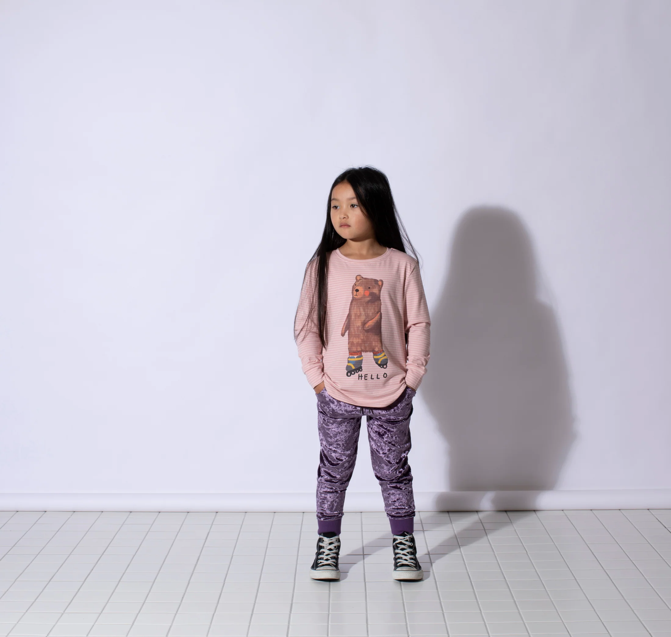 Minti Velvet Trackies - Violet - Image 5