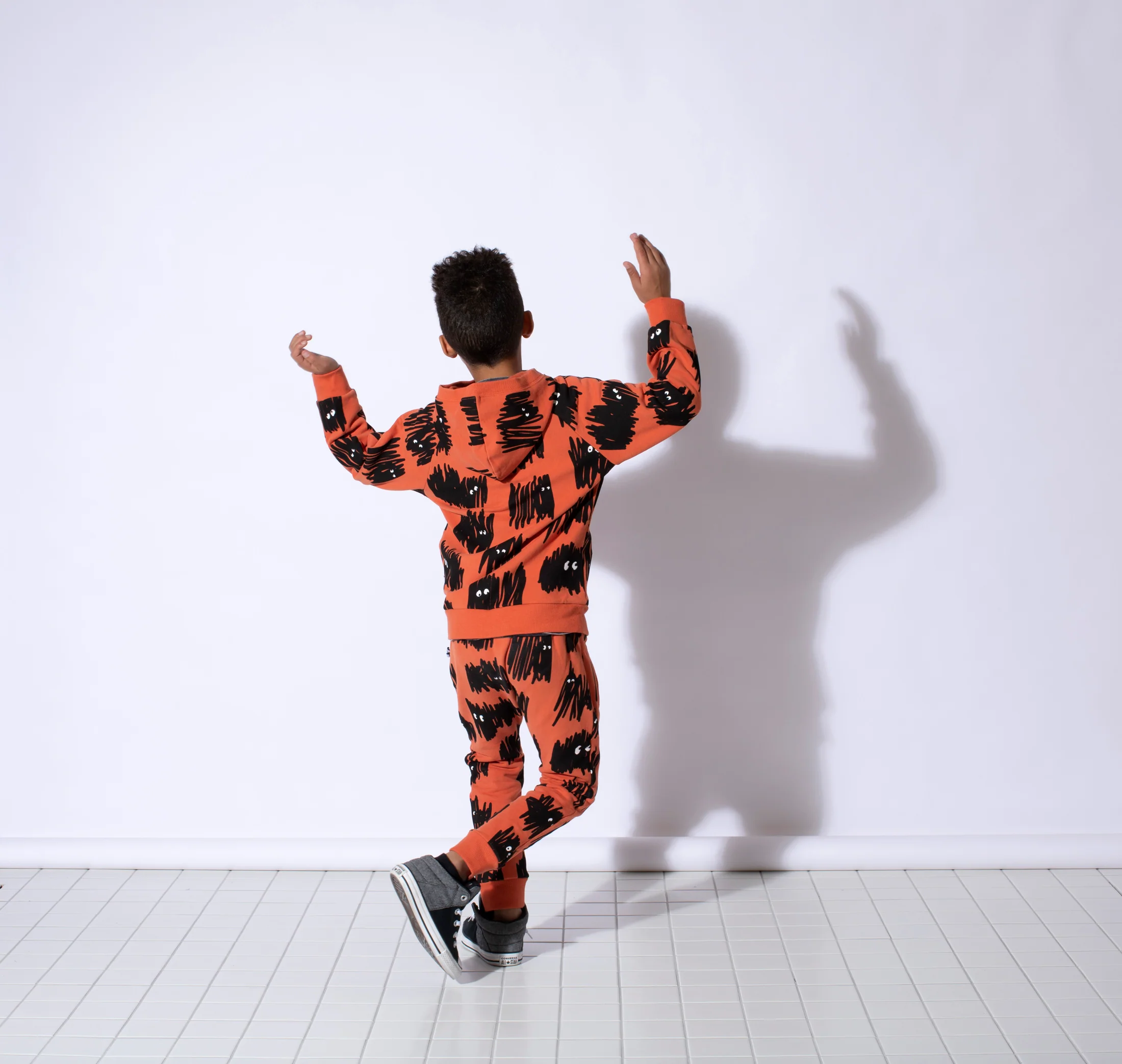 Minti Critters Furry Zip Up - Burnt Orange - Image 6