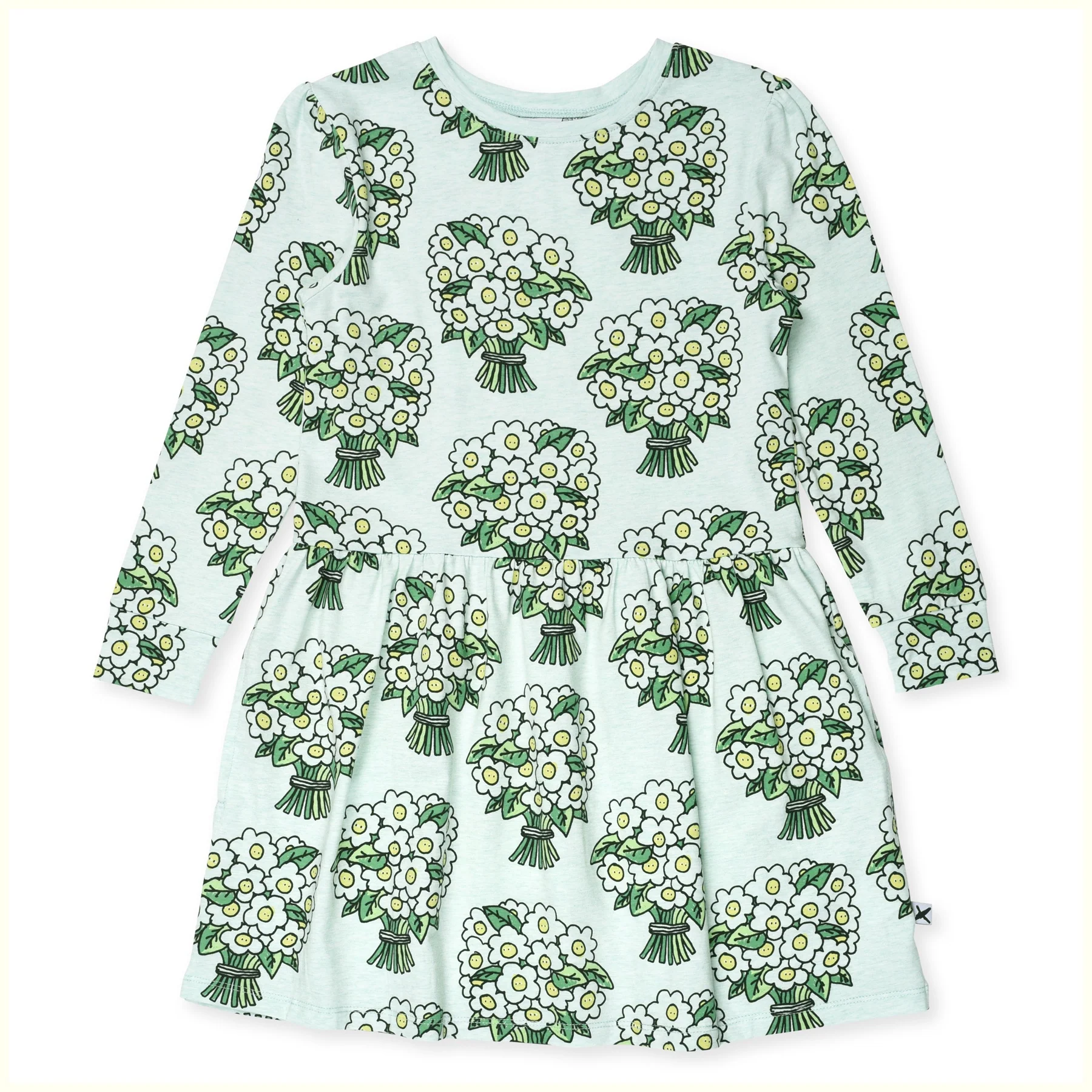 Minti Sneaky Bouquets Dress - Mint Marle