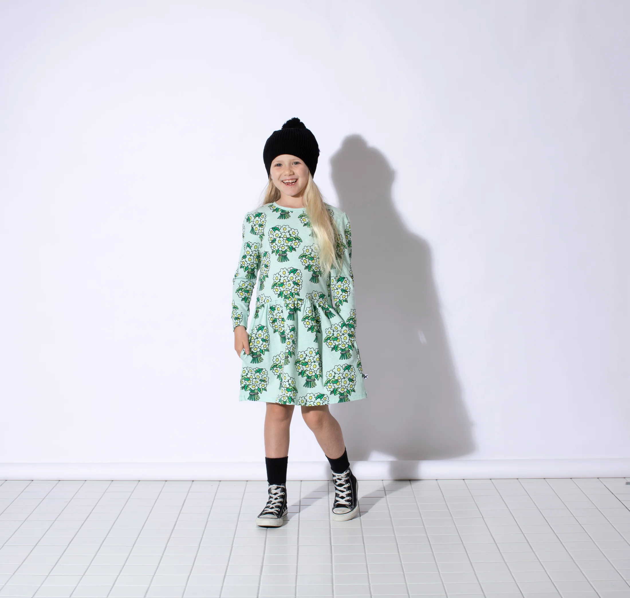 Minti Sneaky Bouquets Dress - Mint Marle - Image 2