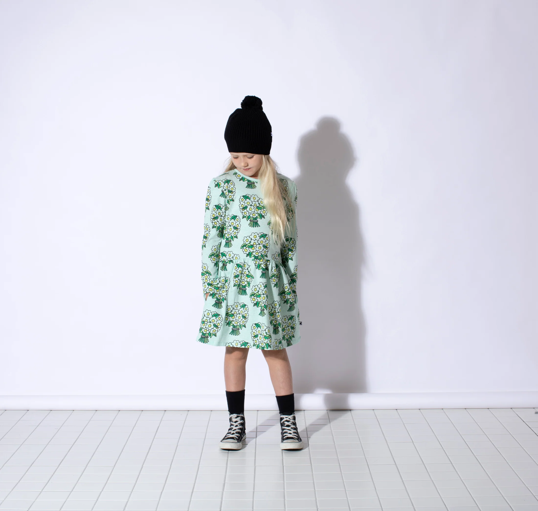 Minti Sneaky Bouquets Dress - Mint Marle - Image 4