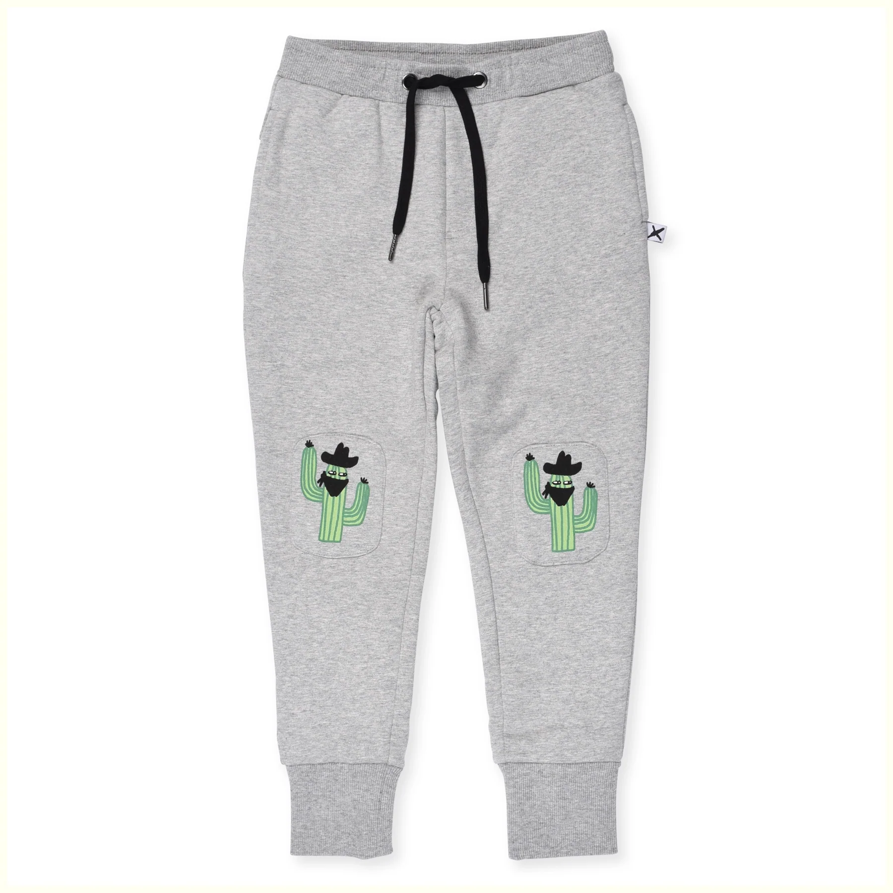 Minti Bandit Cactus Furry Trackies - Grey Marle