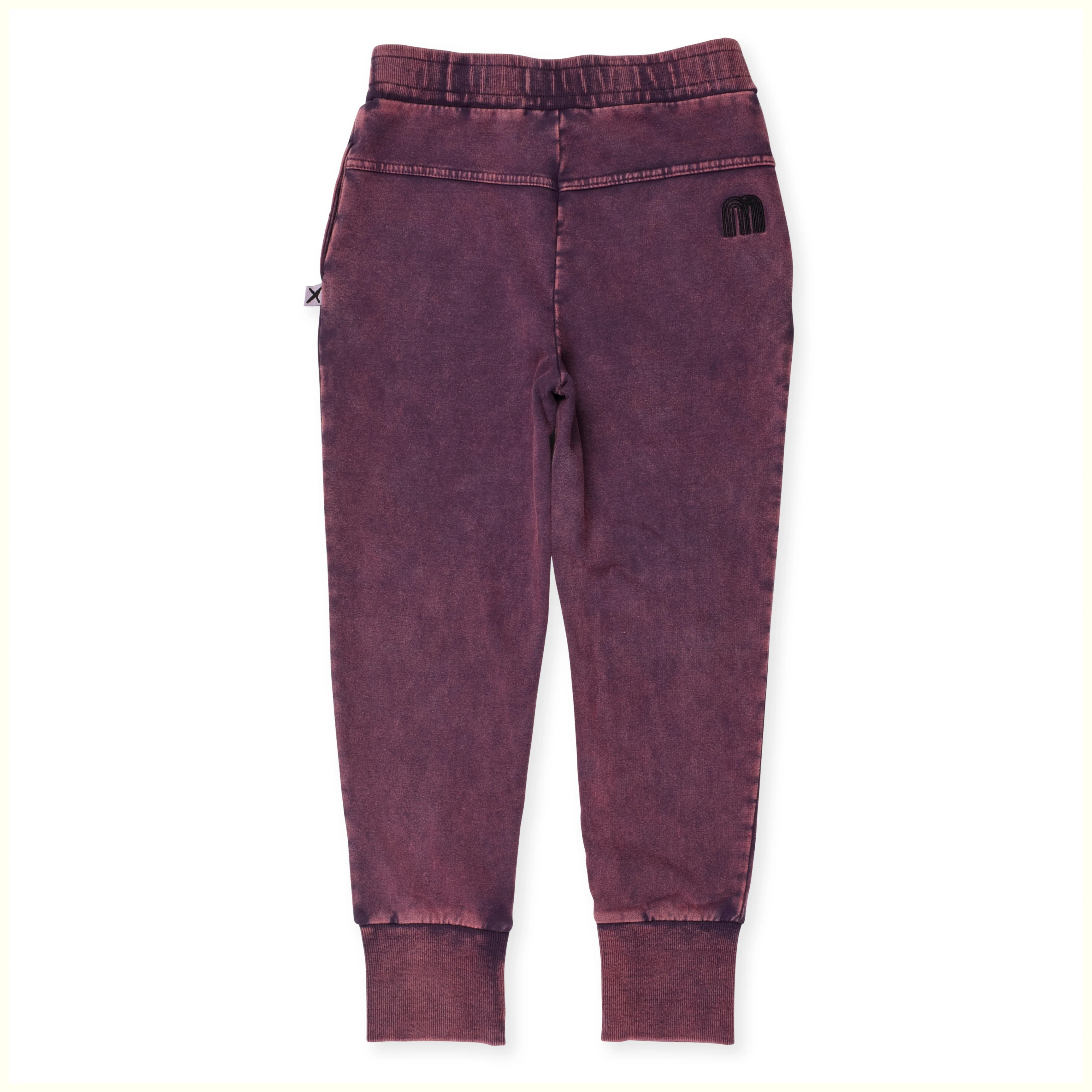 Minti Blasted Patch Trackies - Muted Purple Wash - Image 2