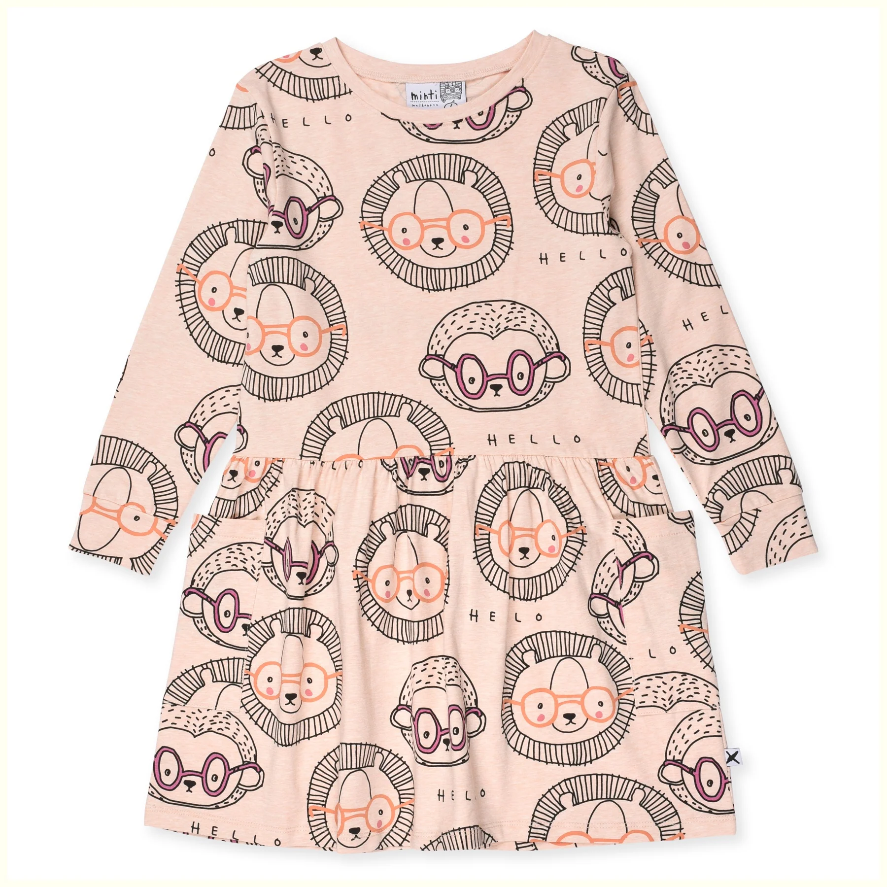 Minti Jungle Mates Dress - Apricot Marle