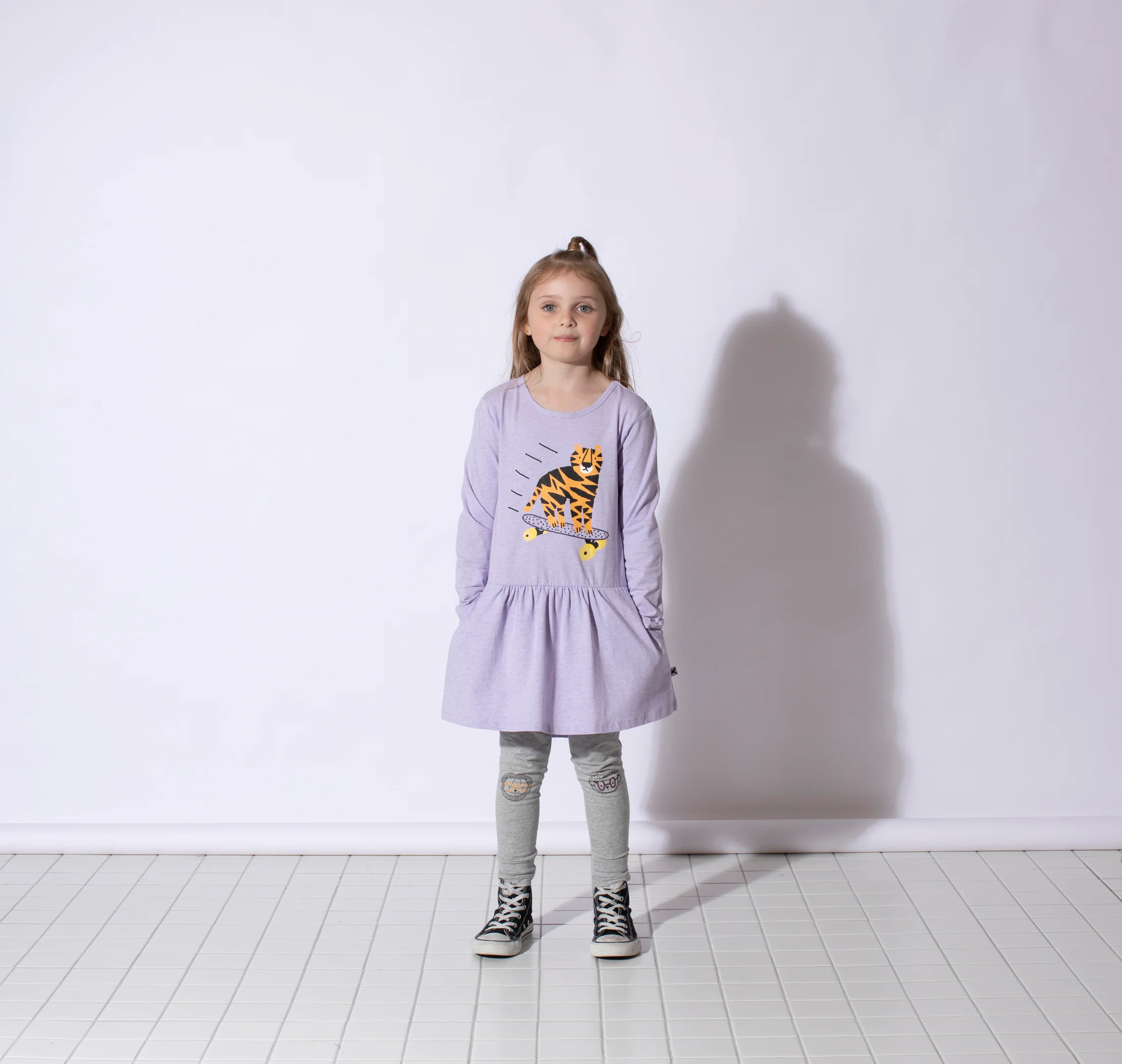 Minti Rolling Tiger Dress - Lavender Marle - Image 3