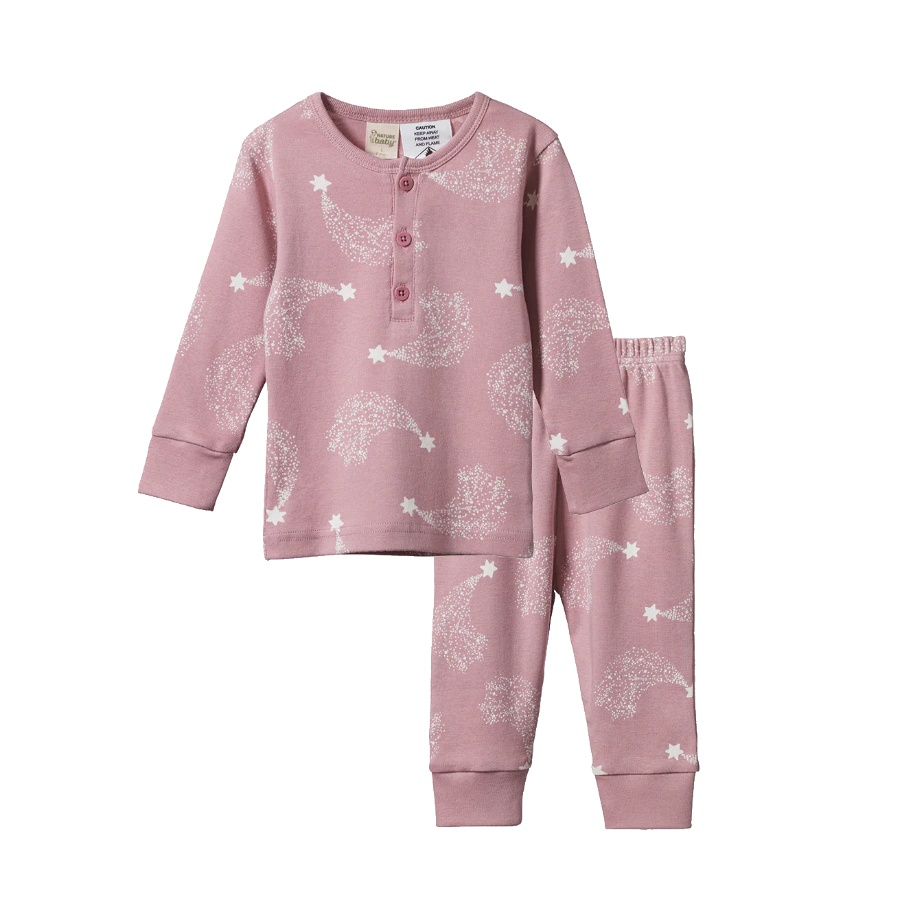2Pc Long Sleeve Pyjamas - Stardust Print