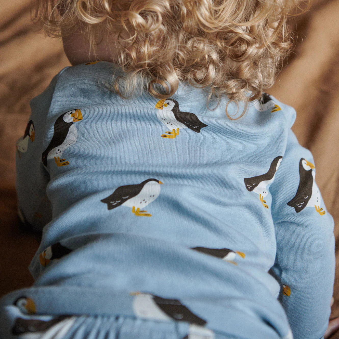 Long Sleeve Pyjamas - Puffin Print - Image 2