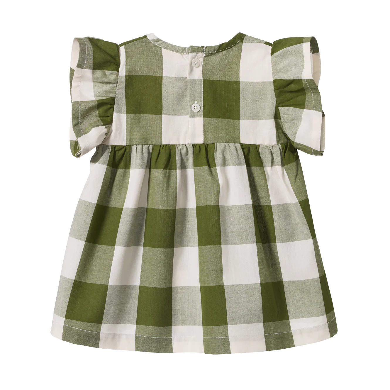 Nature Baby Bonnie Dress - Jungle Check - Image 2