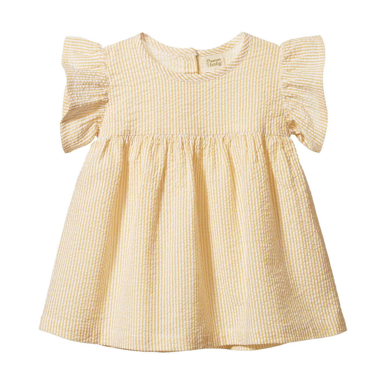 Bonnie Dress Seersucker - Golden Stripe