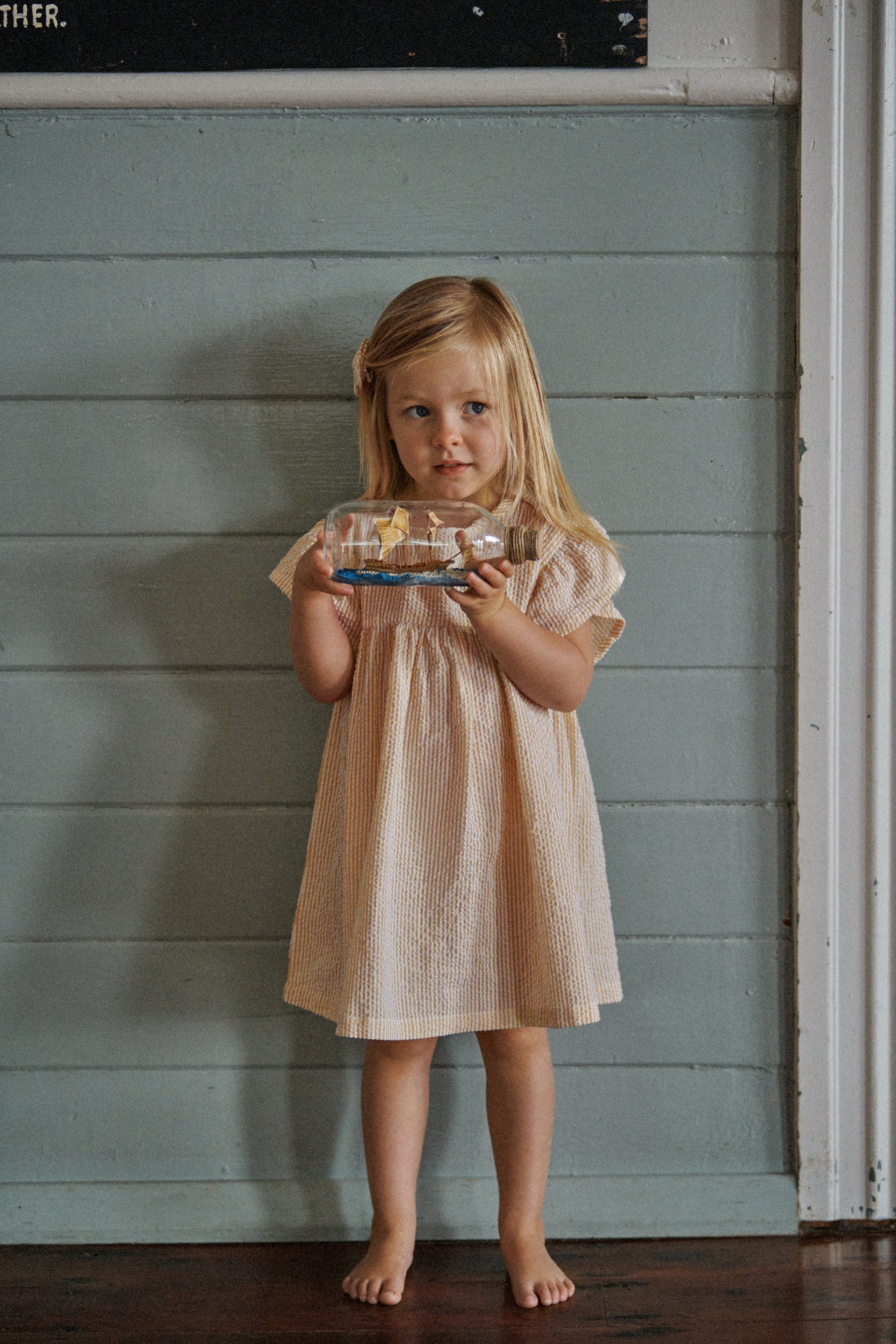 Bonnie Dress Seersucker - Golden Stripe - Image 3