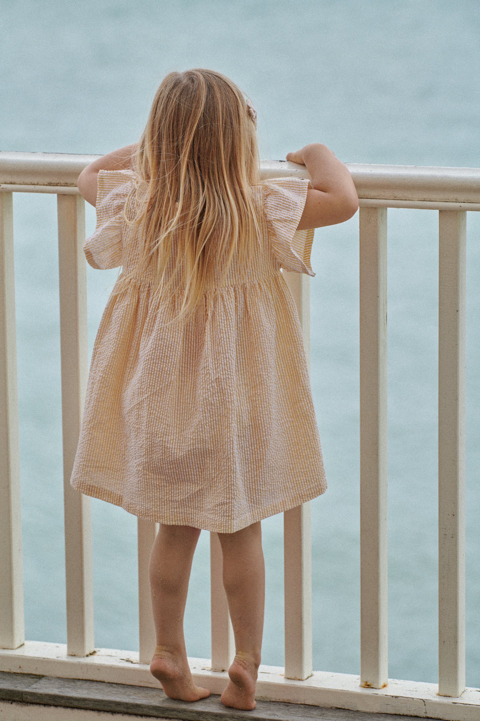 Bonnie Dress Seersucker - Golden Stripe - Image 4