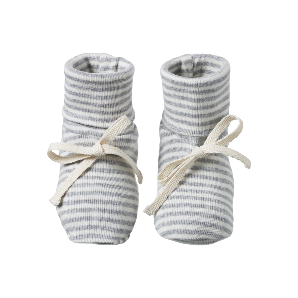Booties - Grey Marl Stripe