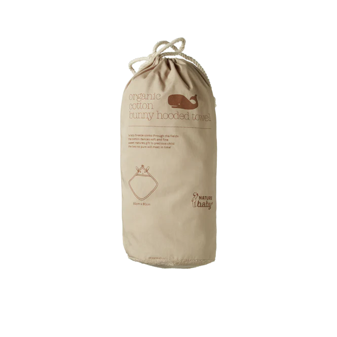 Bunny Hooded Towel - Nougat - Image 4