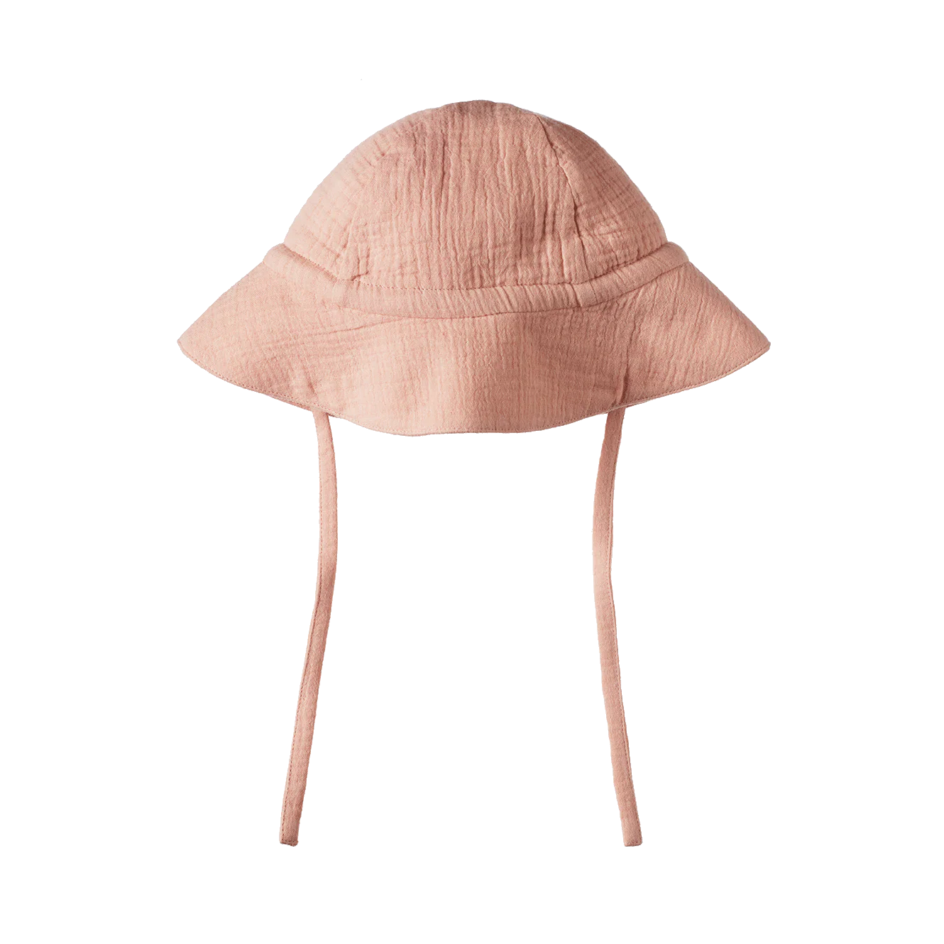 Crinkle Muslin Sunhat - Rose Dust - Image 2