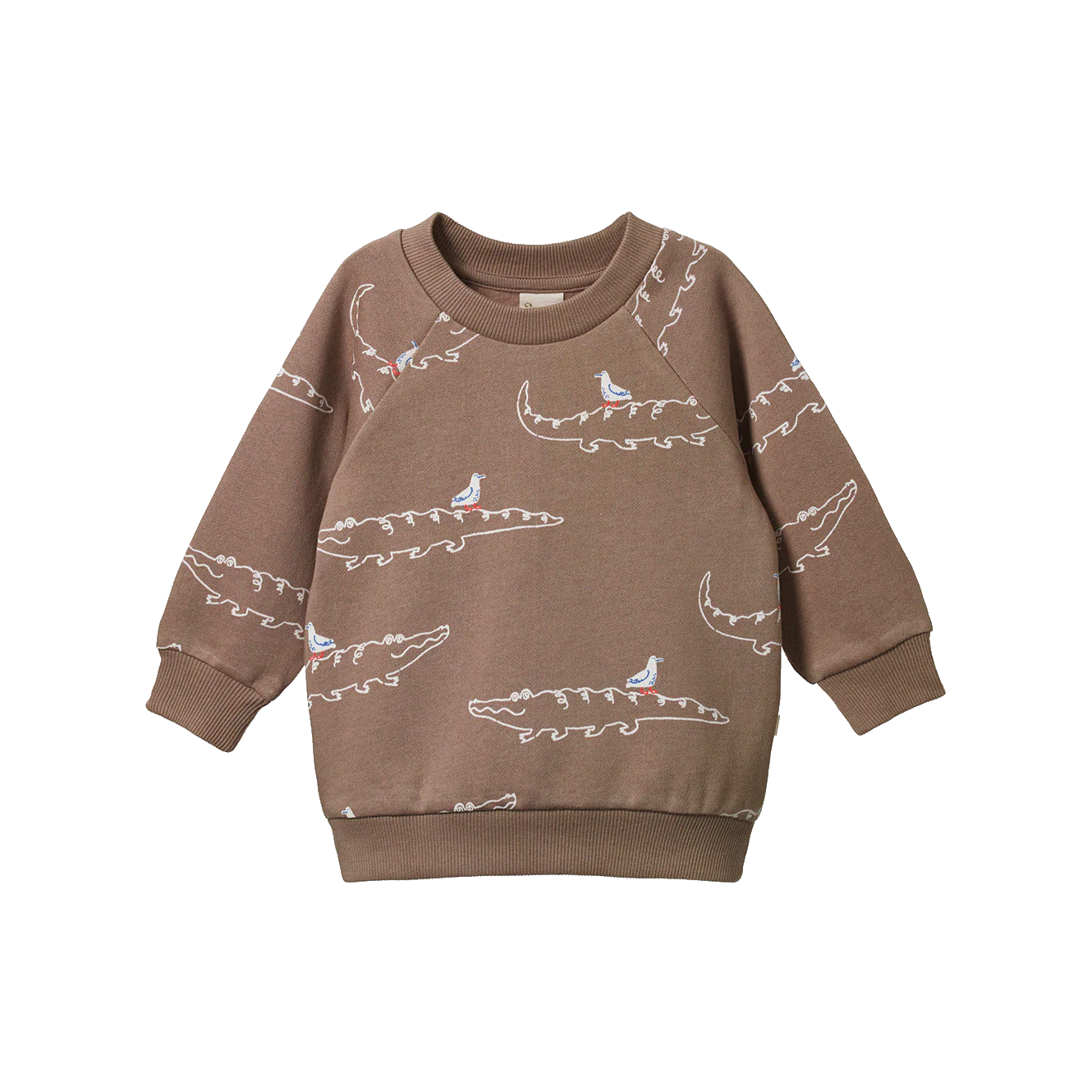 Emerson Sweater - Curious Crocodiles Print