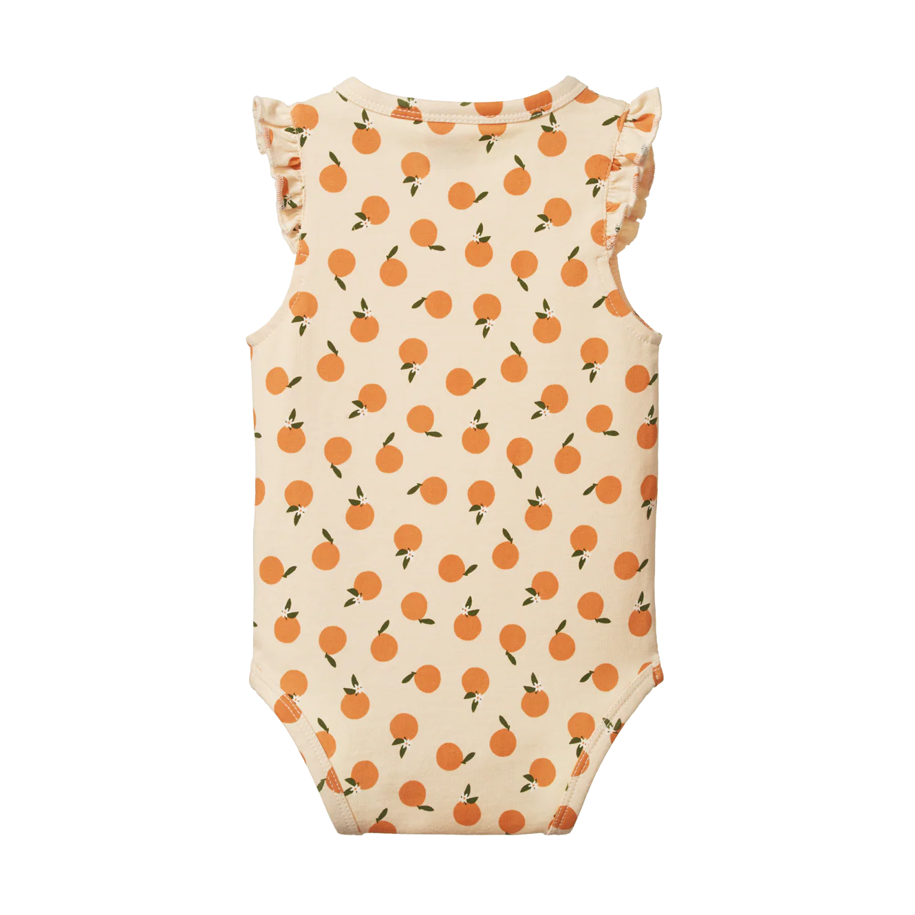 Nature Baby Fleur Bodysuit - Orange Blossom Print - Image 2