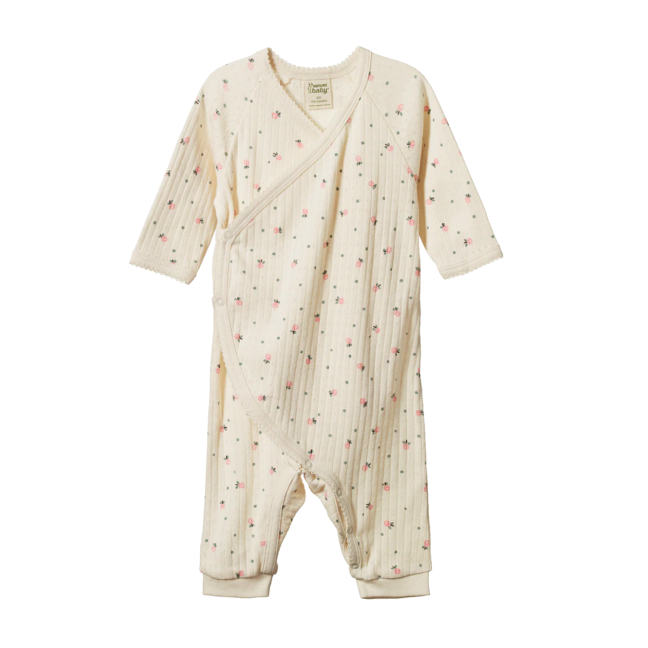Kimono Stretch & Grow Pointelle - Posey Blossom