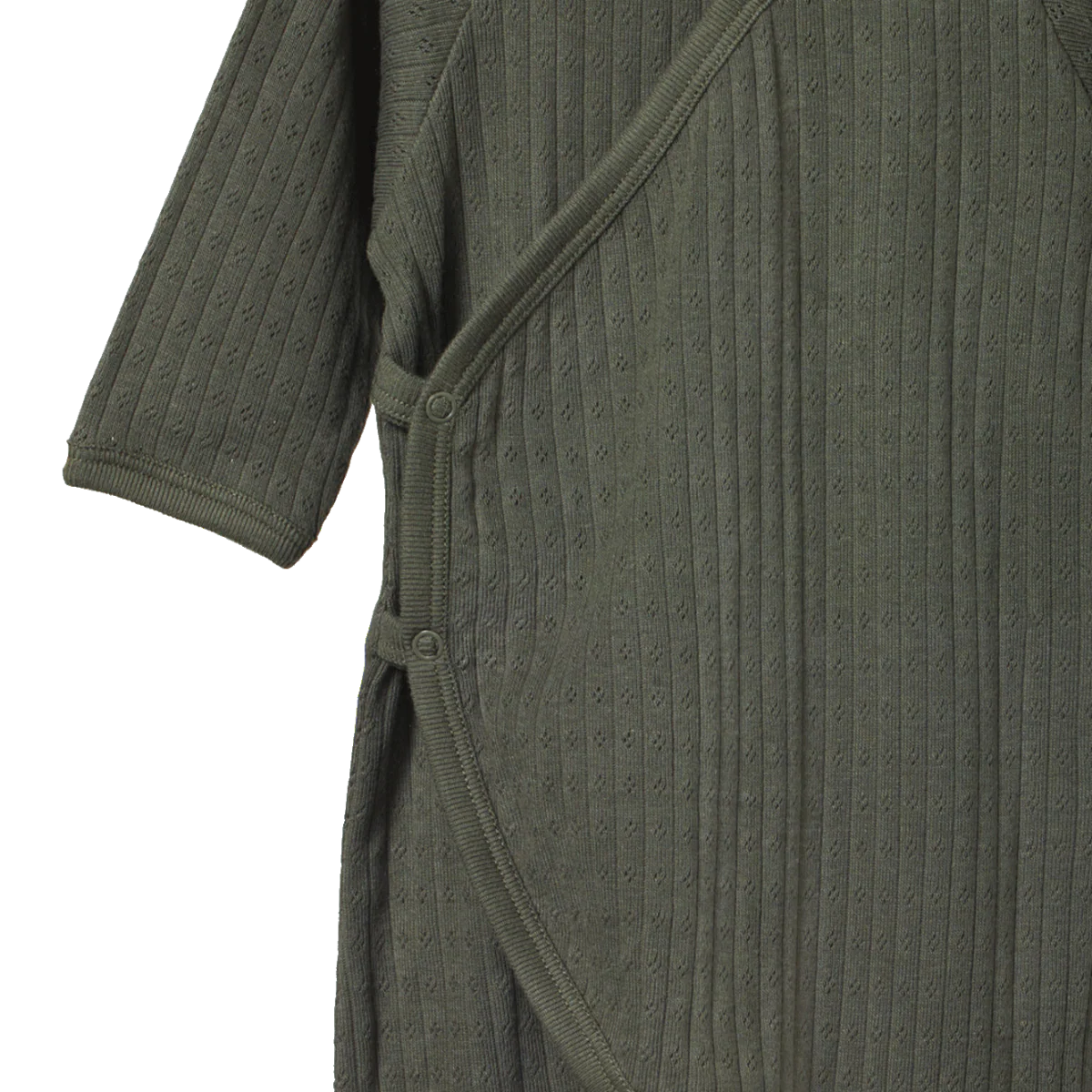 Kimono Stretch & Grow Pointelle -  Thyme - Image 3