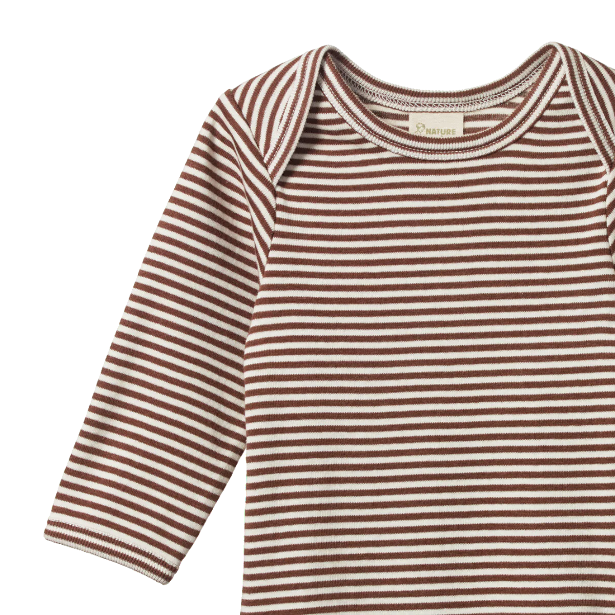 Long Sleeve Bodysuit - Pinecone Stripe - Image 3