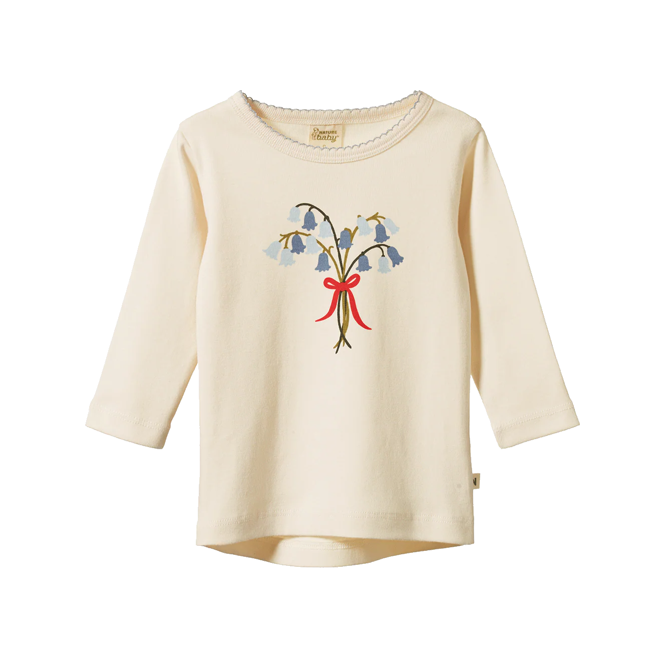 Long Sleeve Cloud Tee - Bluebelle Natural Print