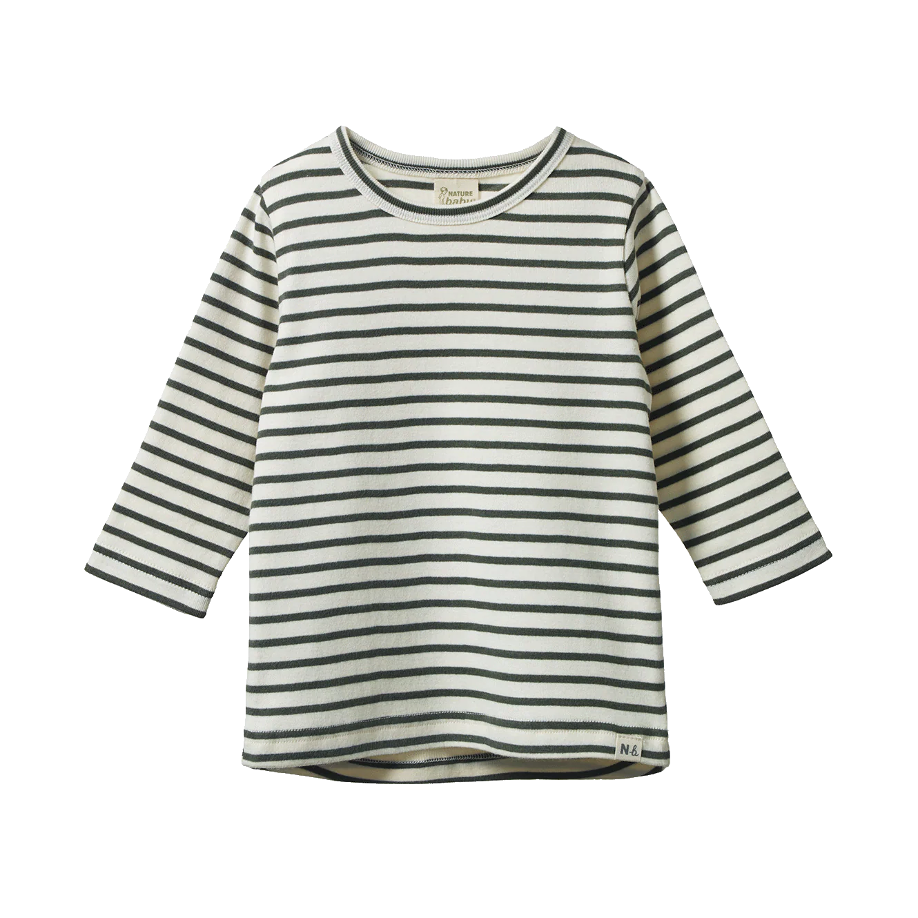 Long Sleeve River Tee - Thyme Sailor Stripe