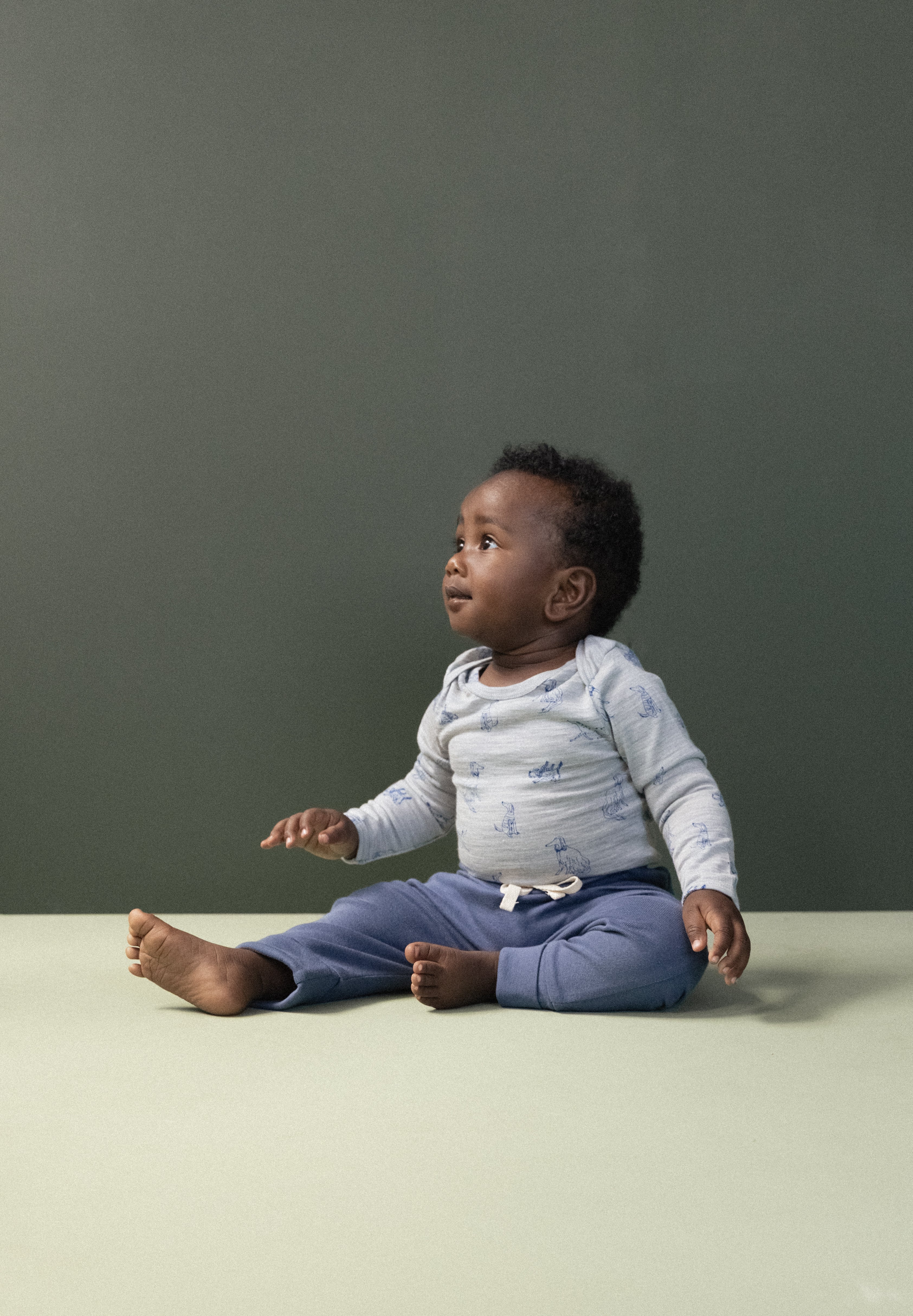 Merino Essentials Long Sleeve Bodysuit - Best Friend Print Merino - Image 2