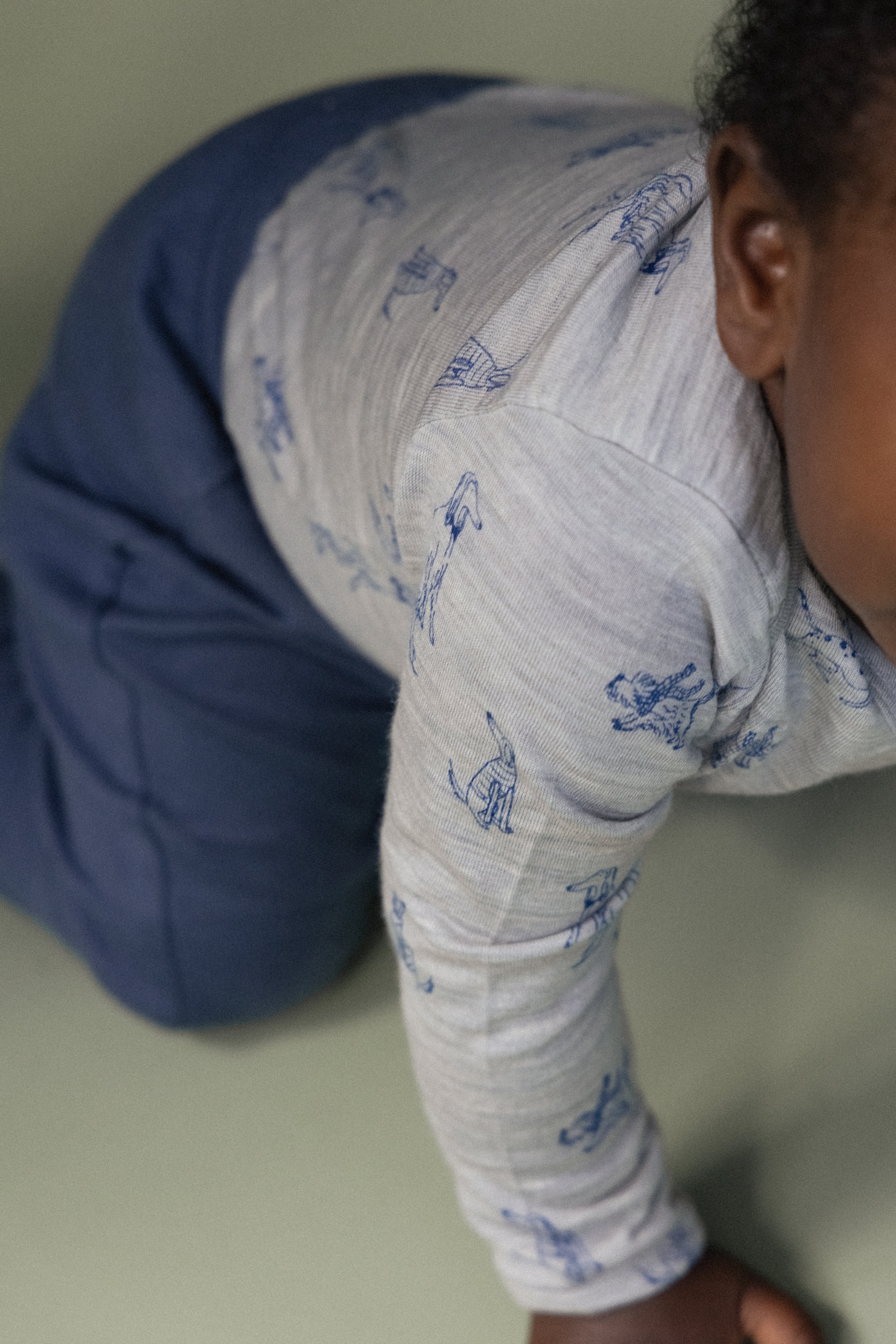 Merino Essentials Long Sleeve Bodysuit - Best Friend Print Merino - Image 3
