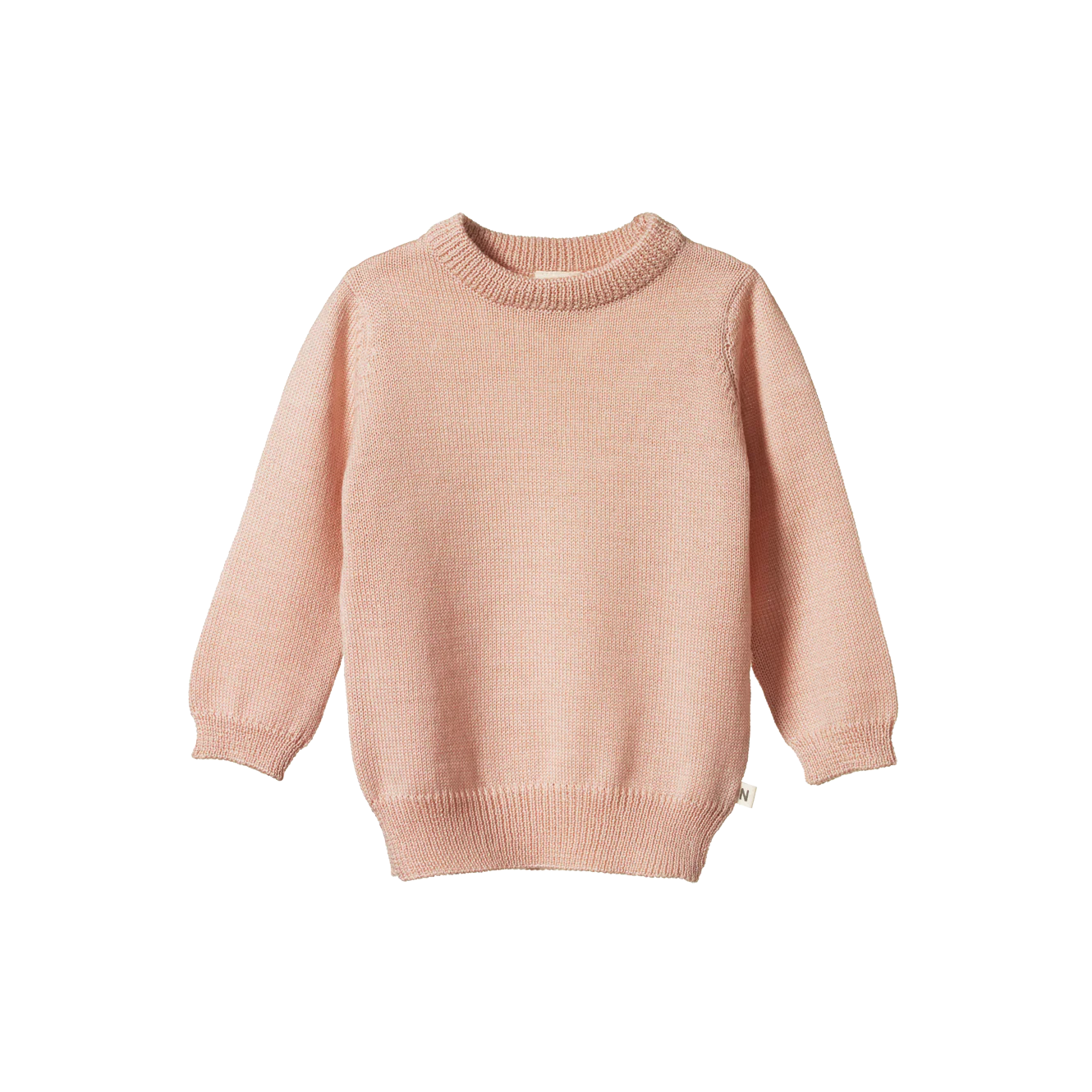 Nature Baby Merino Knit Pullover - Rose Dust