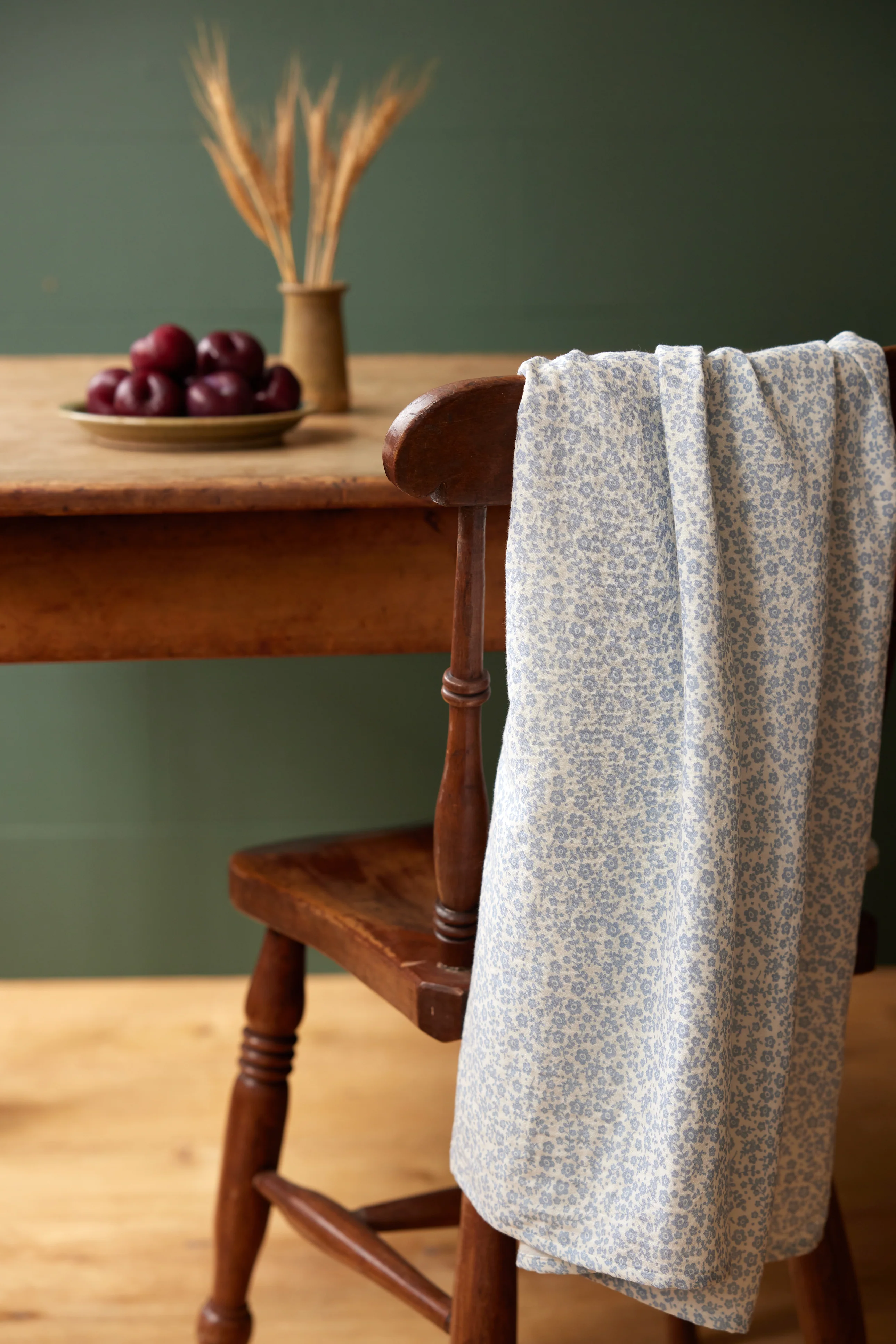Nature Baby Muslin Wrap - Daisy Belle Blue Print - Image 5