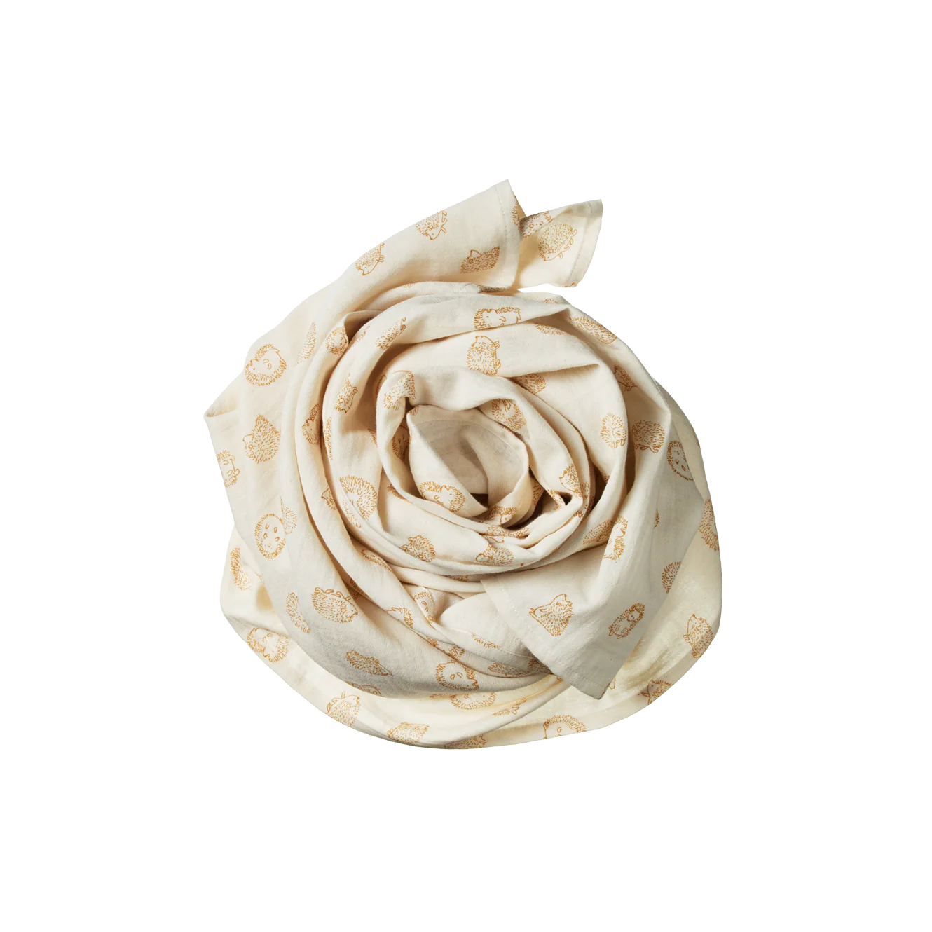 Nature Baby Muslin Wrap - Happy Hedgehog Print
